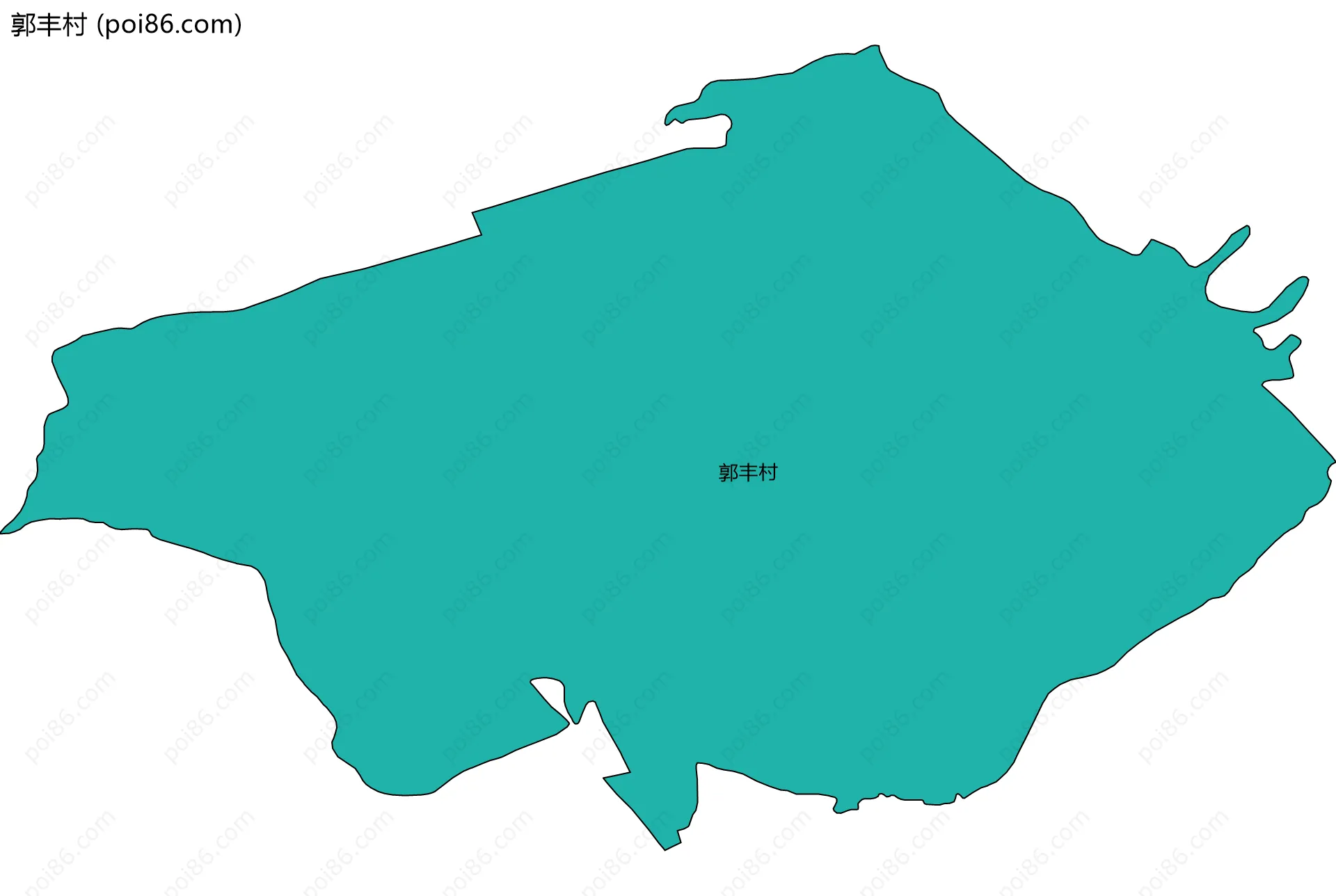 郭丰村边界地图