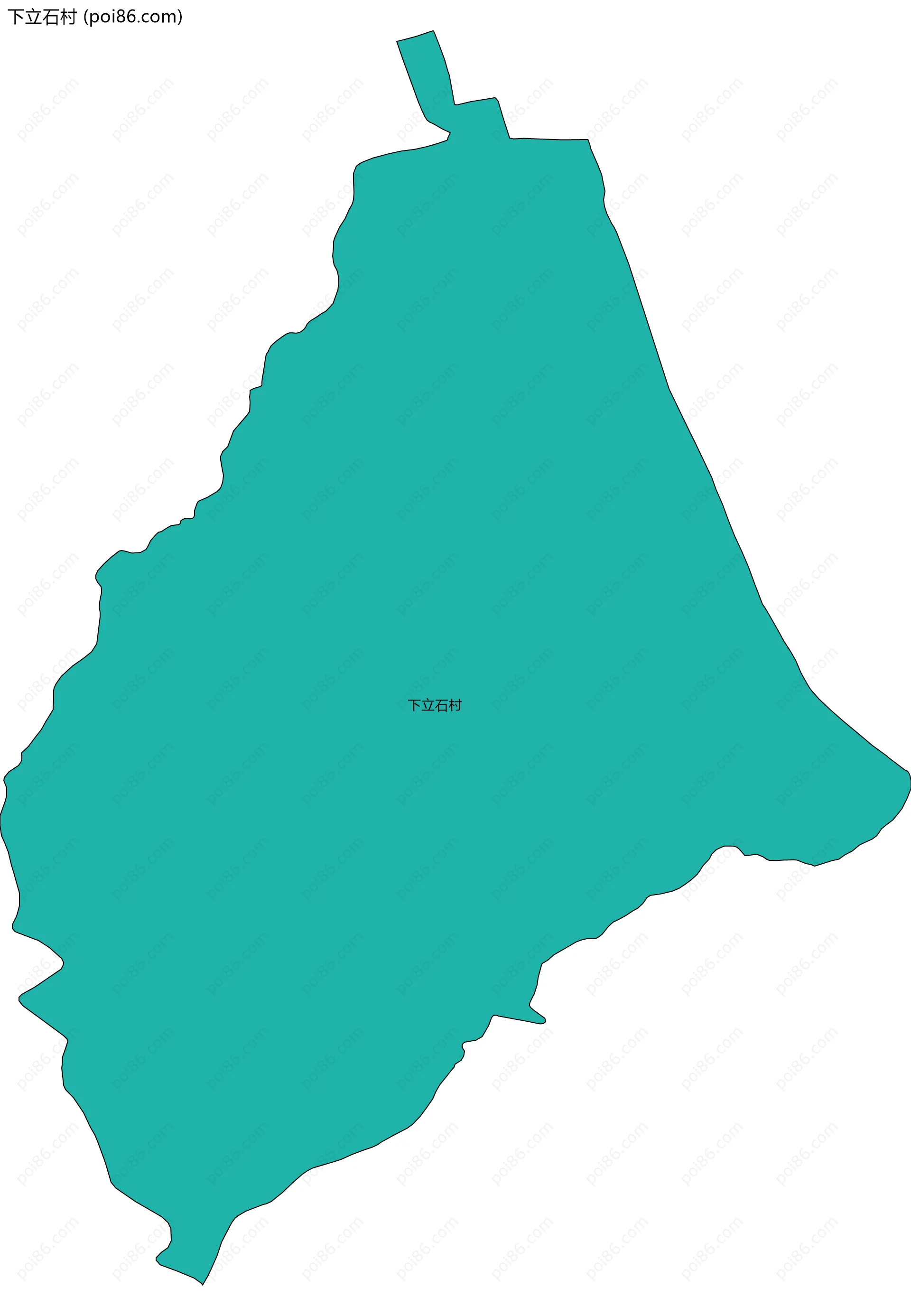 下立石村边界地图
