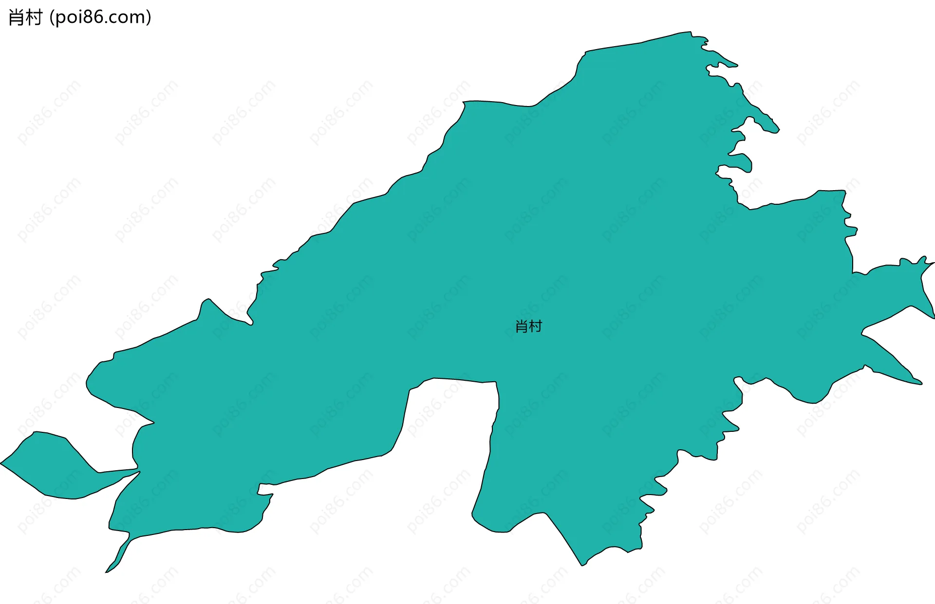 肖村边界地图