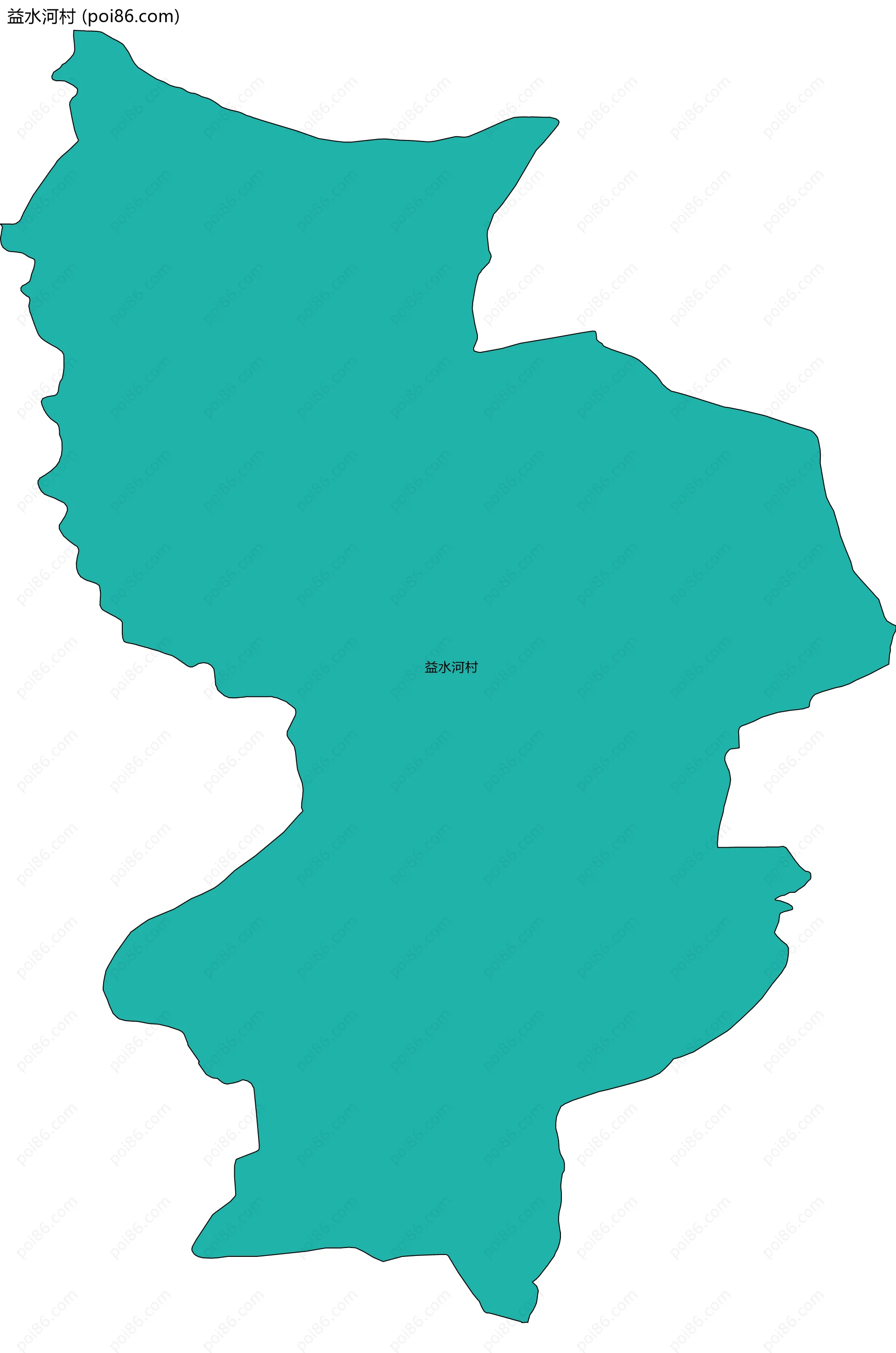 益水河村边界地图