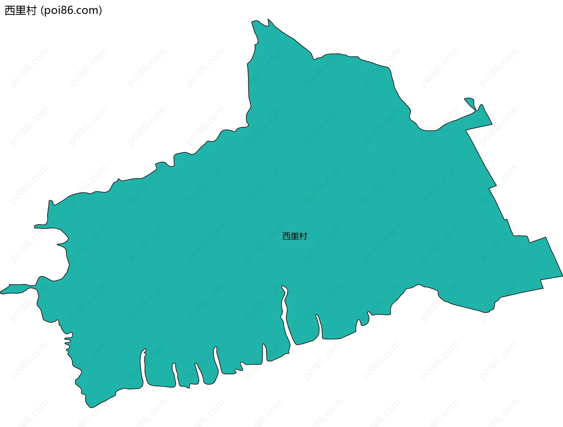 西里村边界地图
