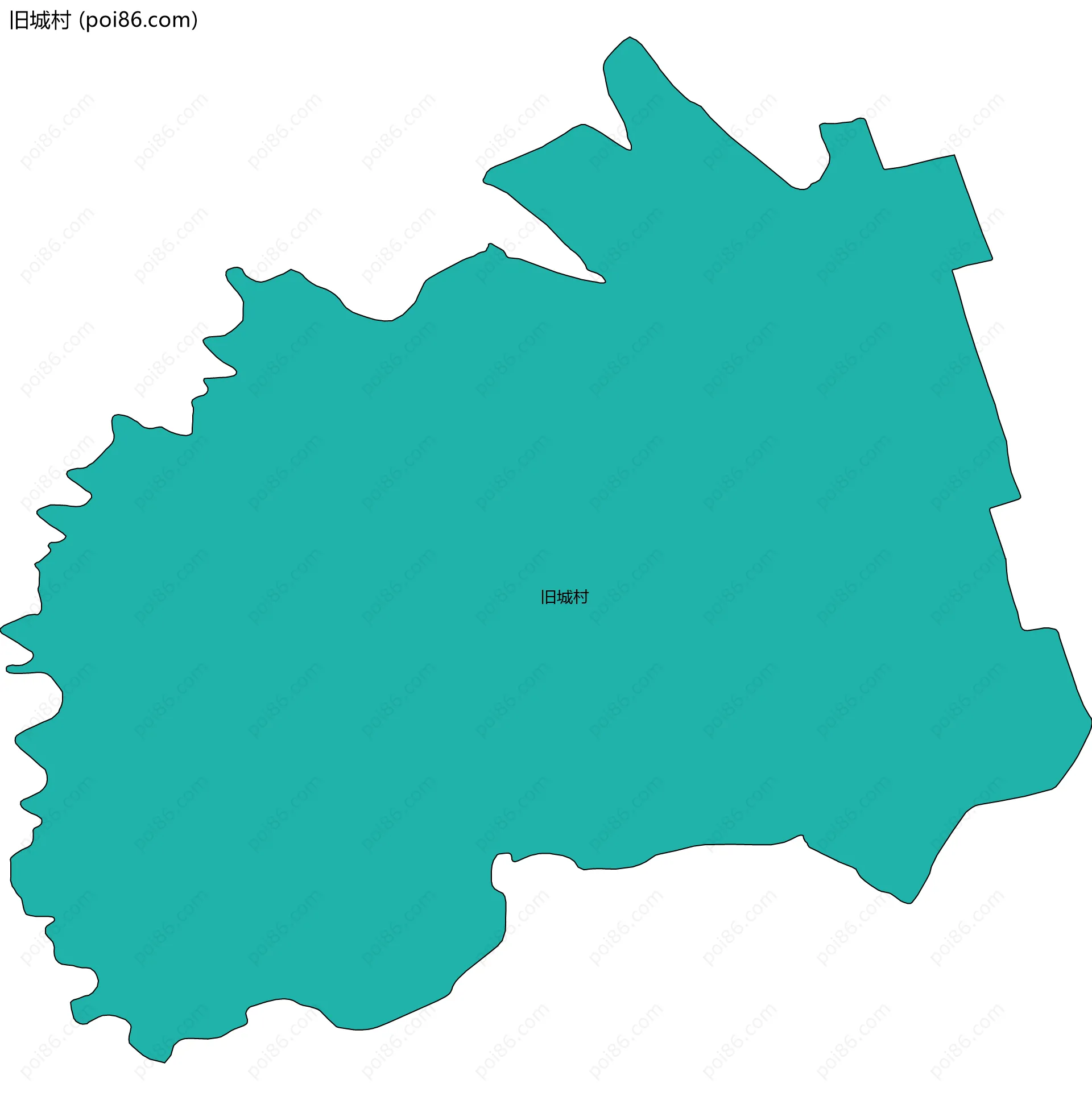 旧城村边界地图