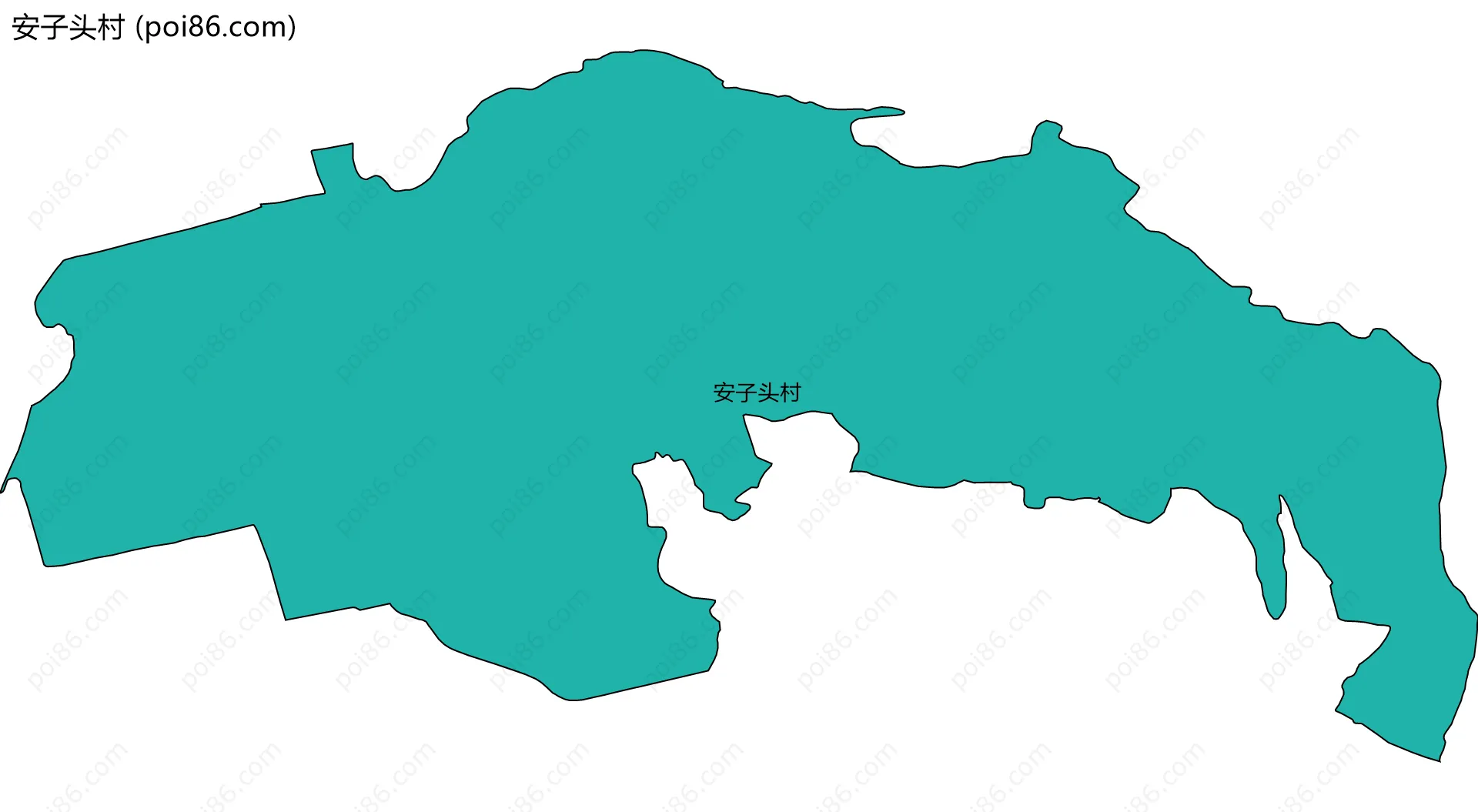 安子头村边界地图