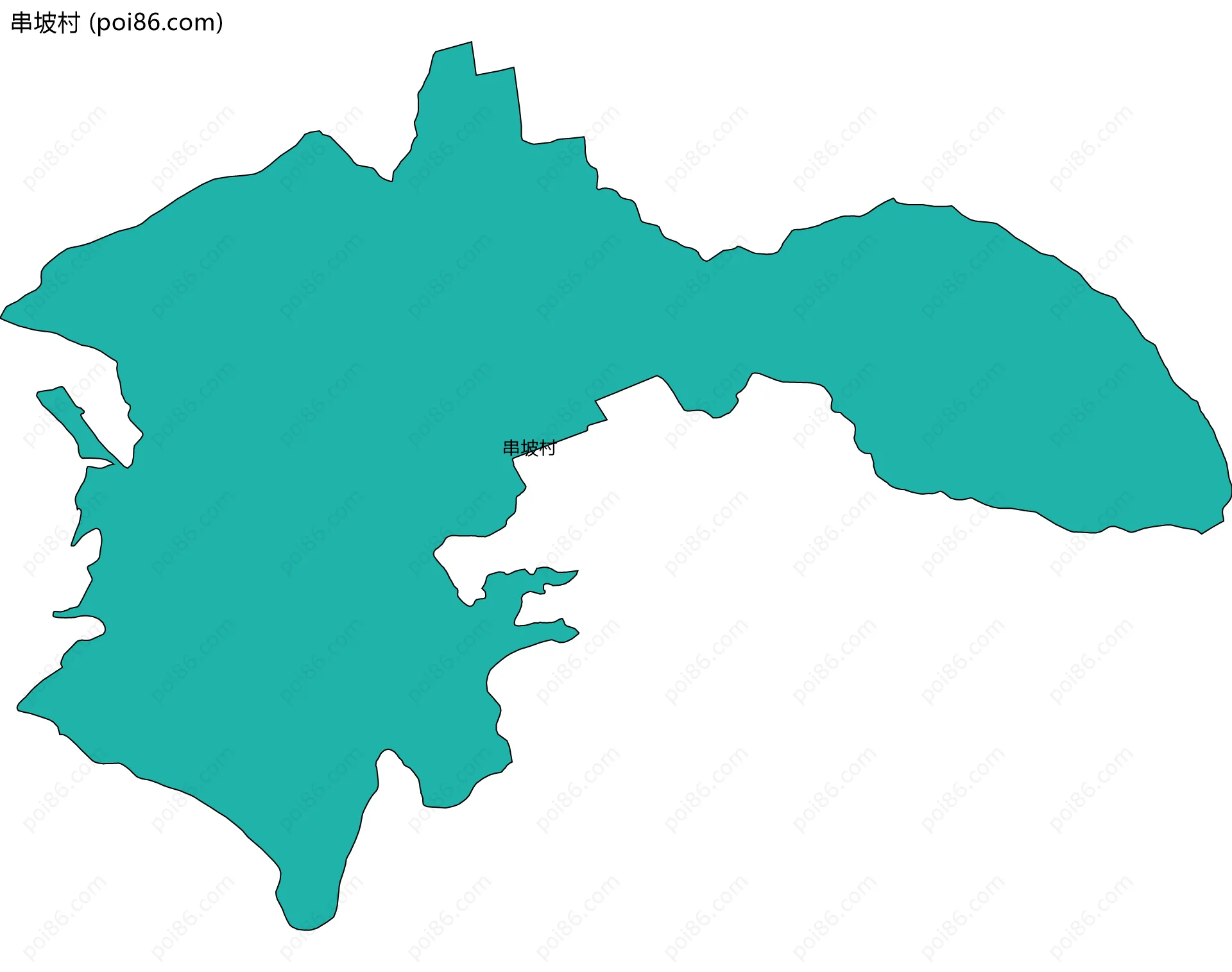 串坡村边界地图