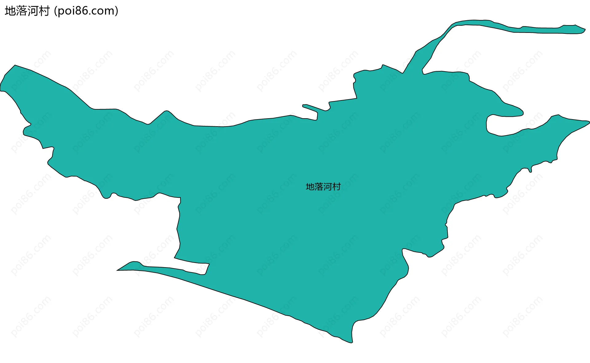 地落河村边界地图