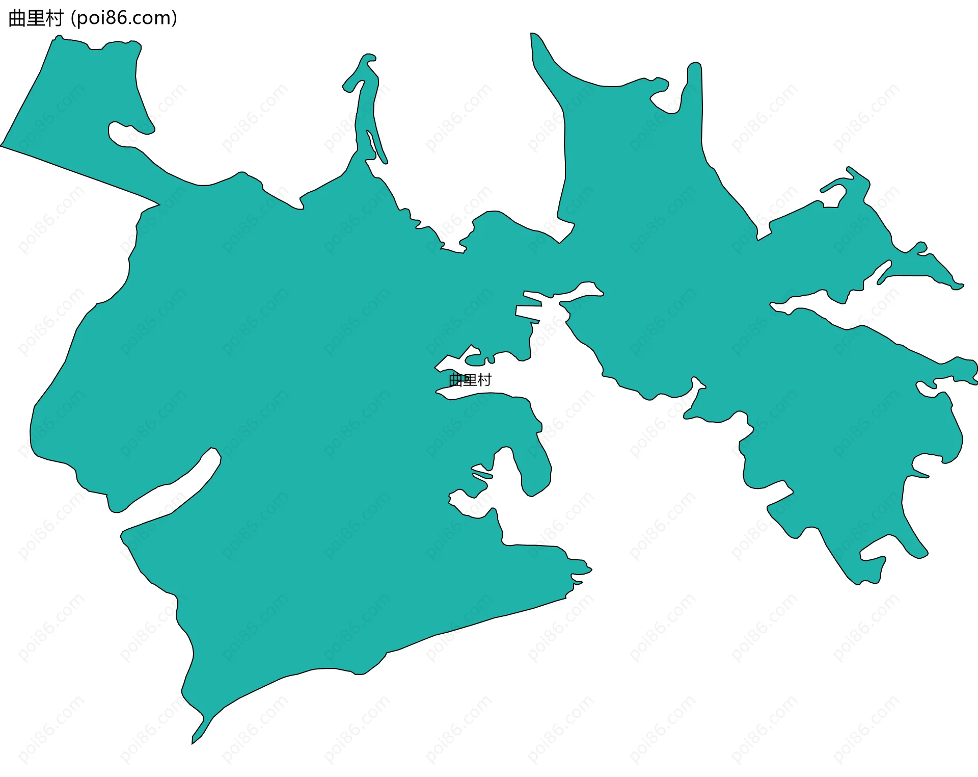 曲里村边界地图