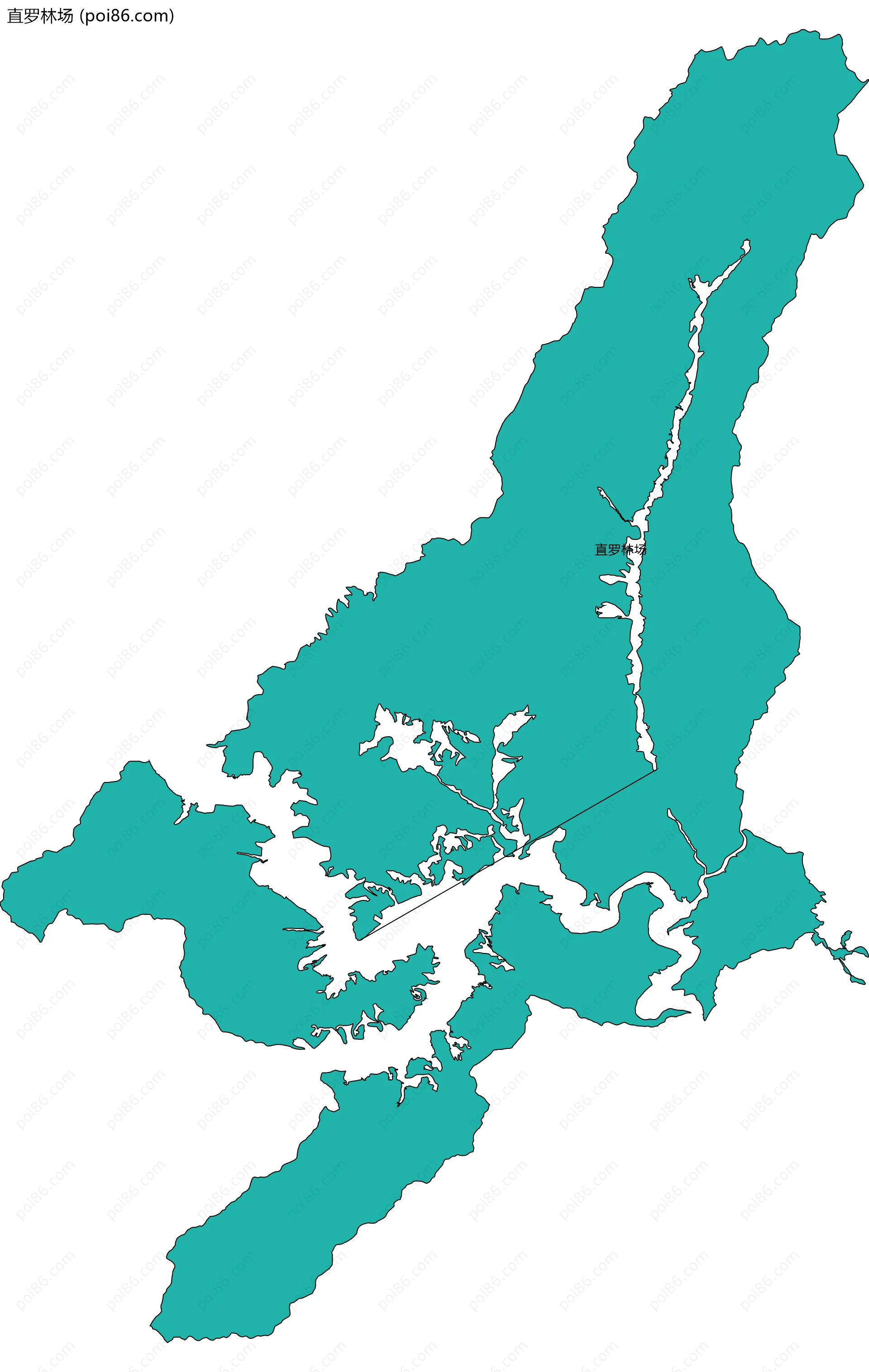 直罗林场边界地图