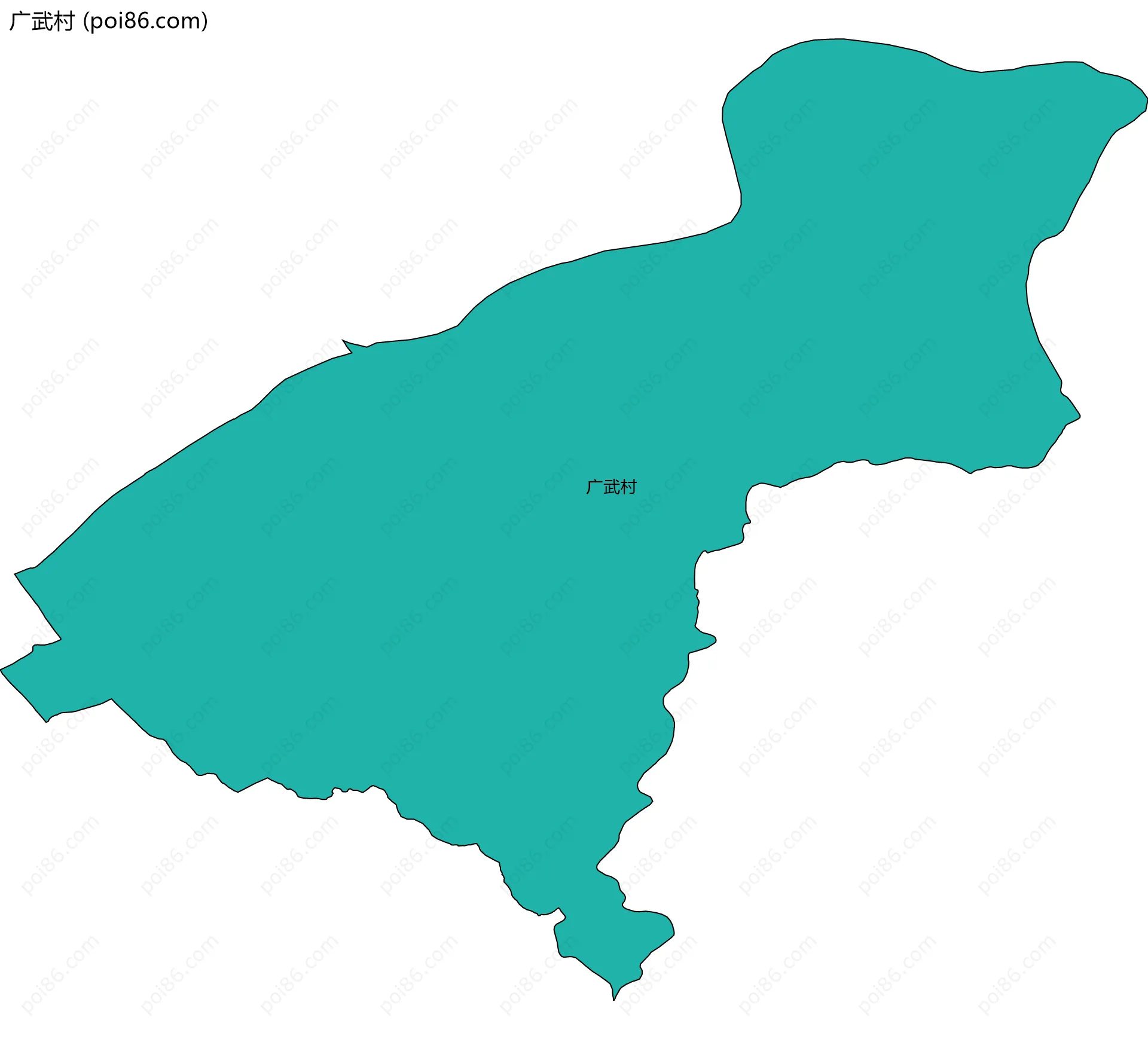 广武村边界地图