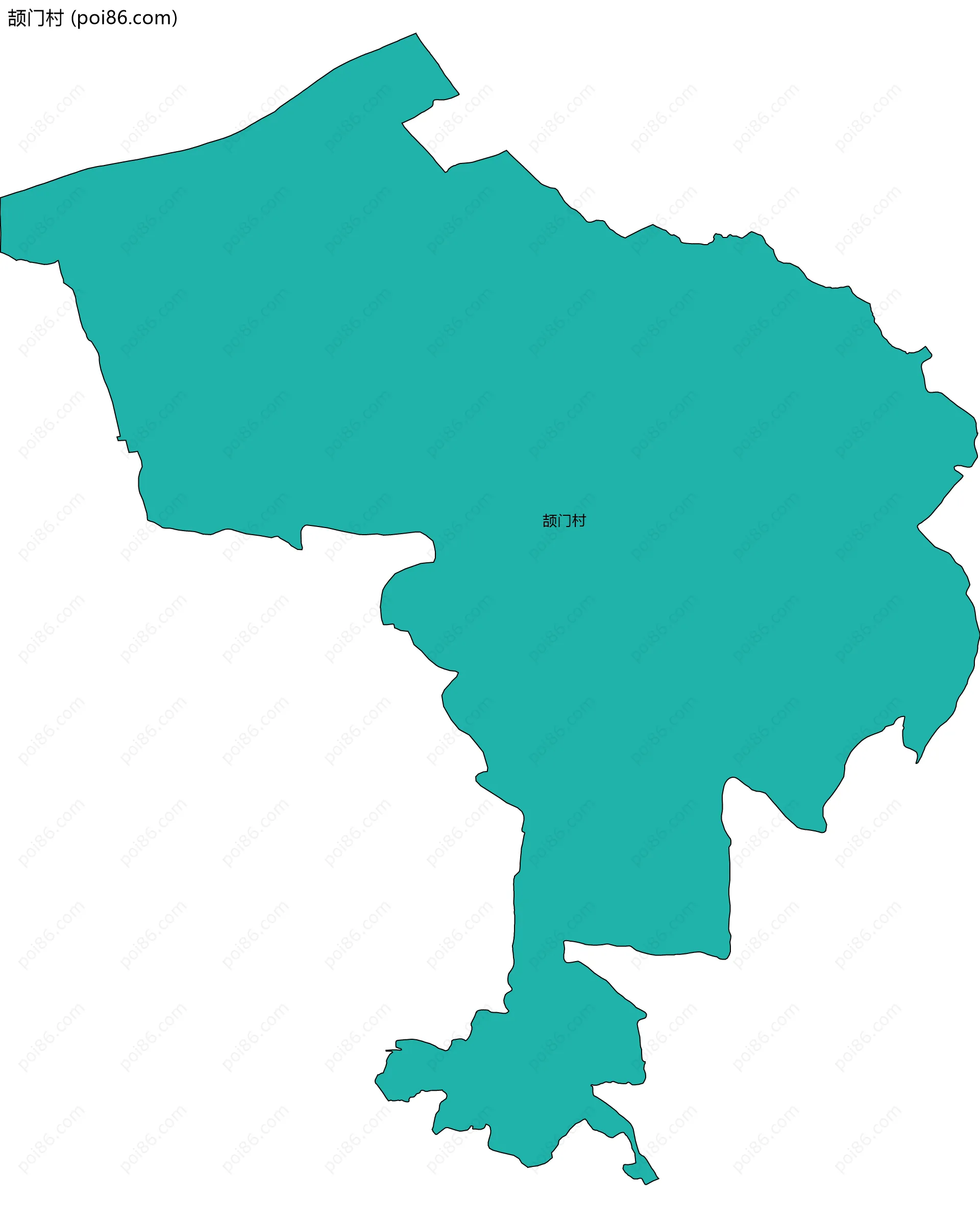 颉门村边界地图