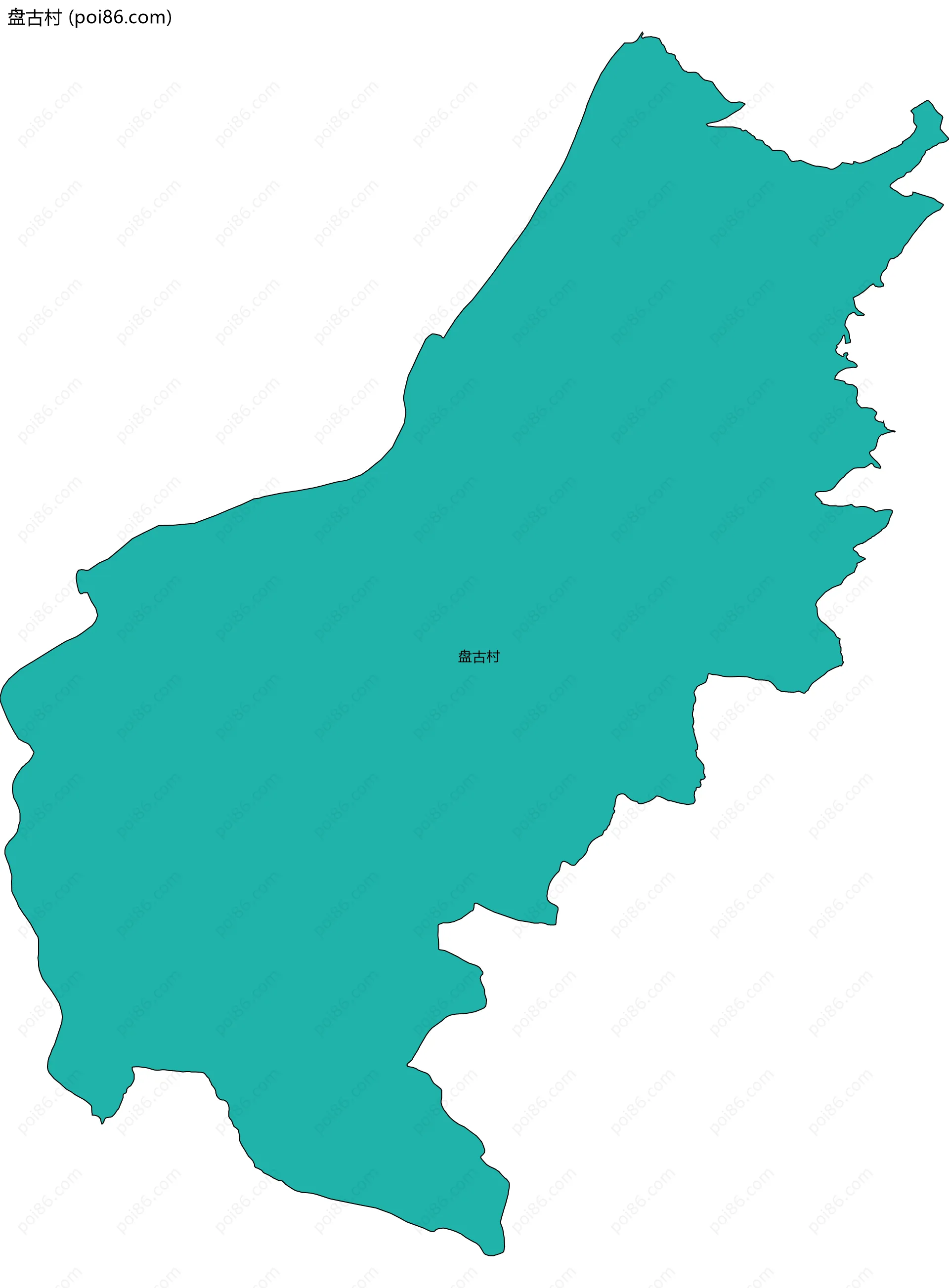 盘古村边界地图