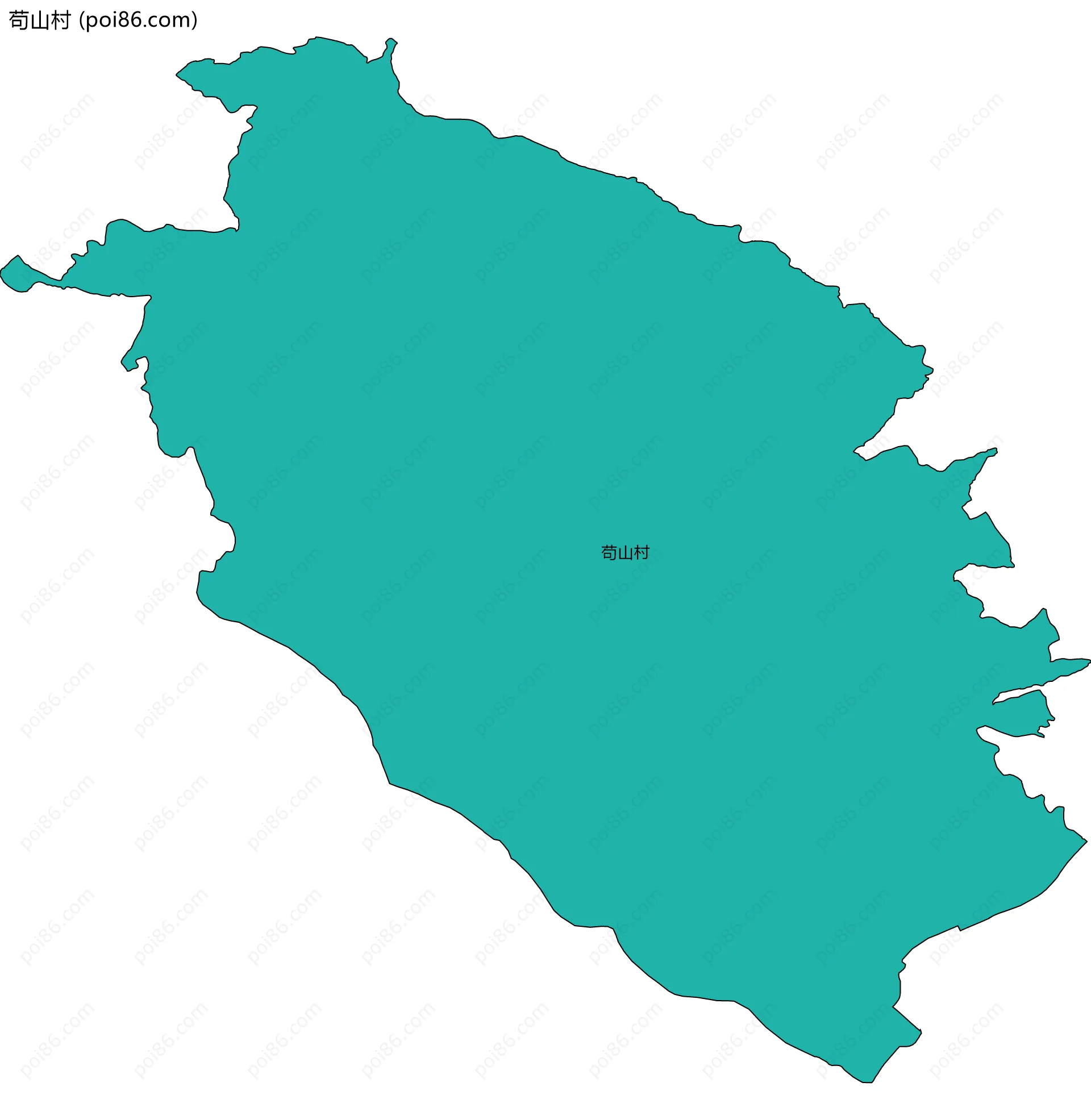 苟山村边界地图