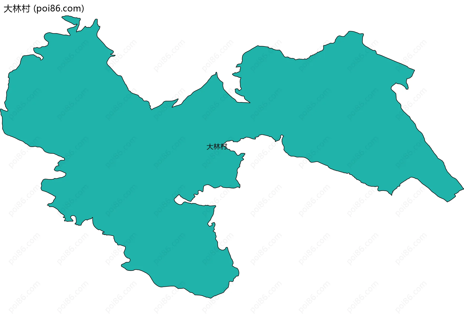 大林村边界地图