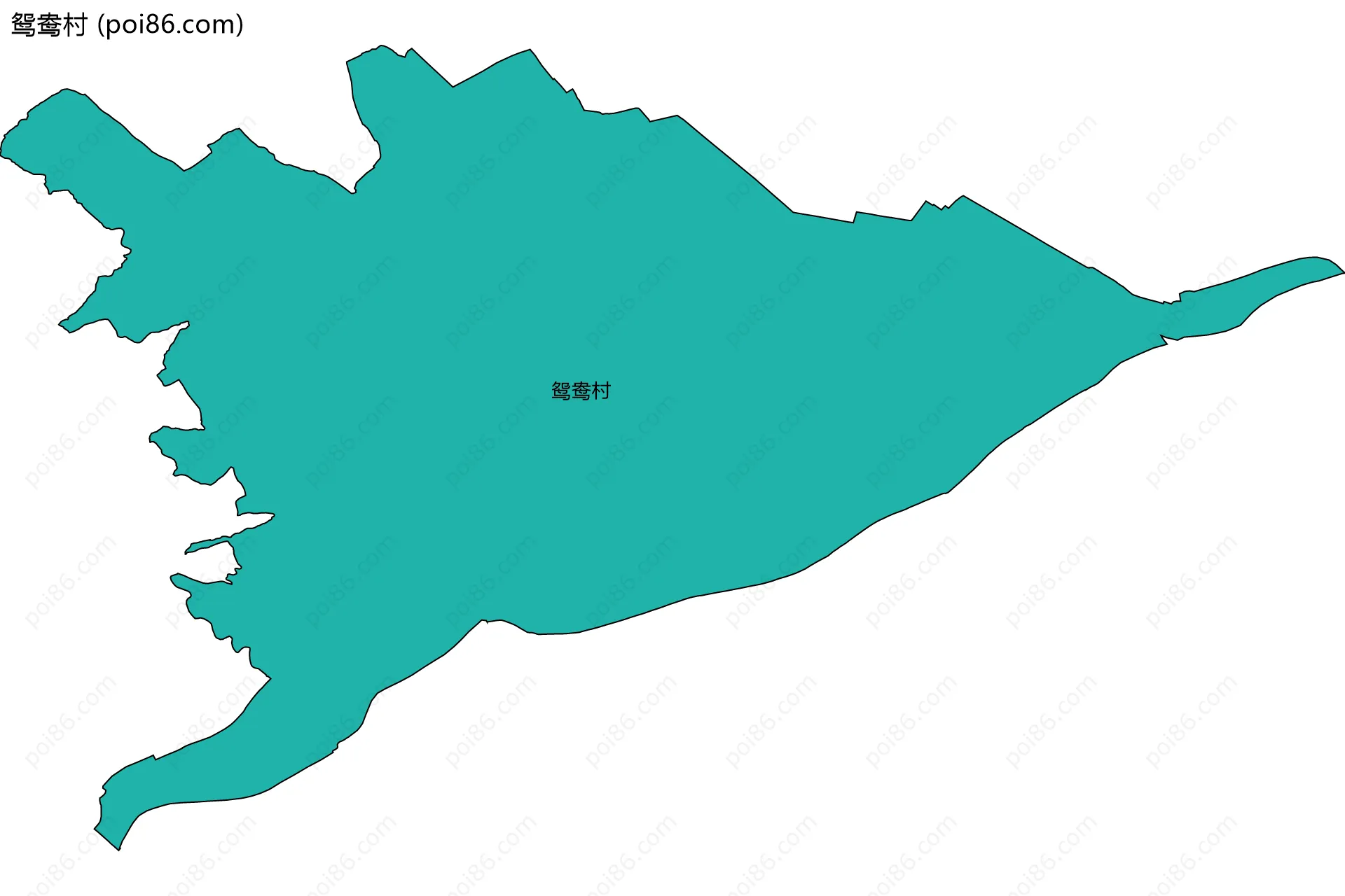 鸳鸯村边界地图