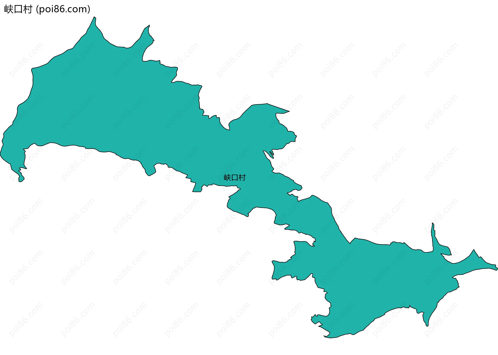 峡口村边界地图