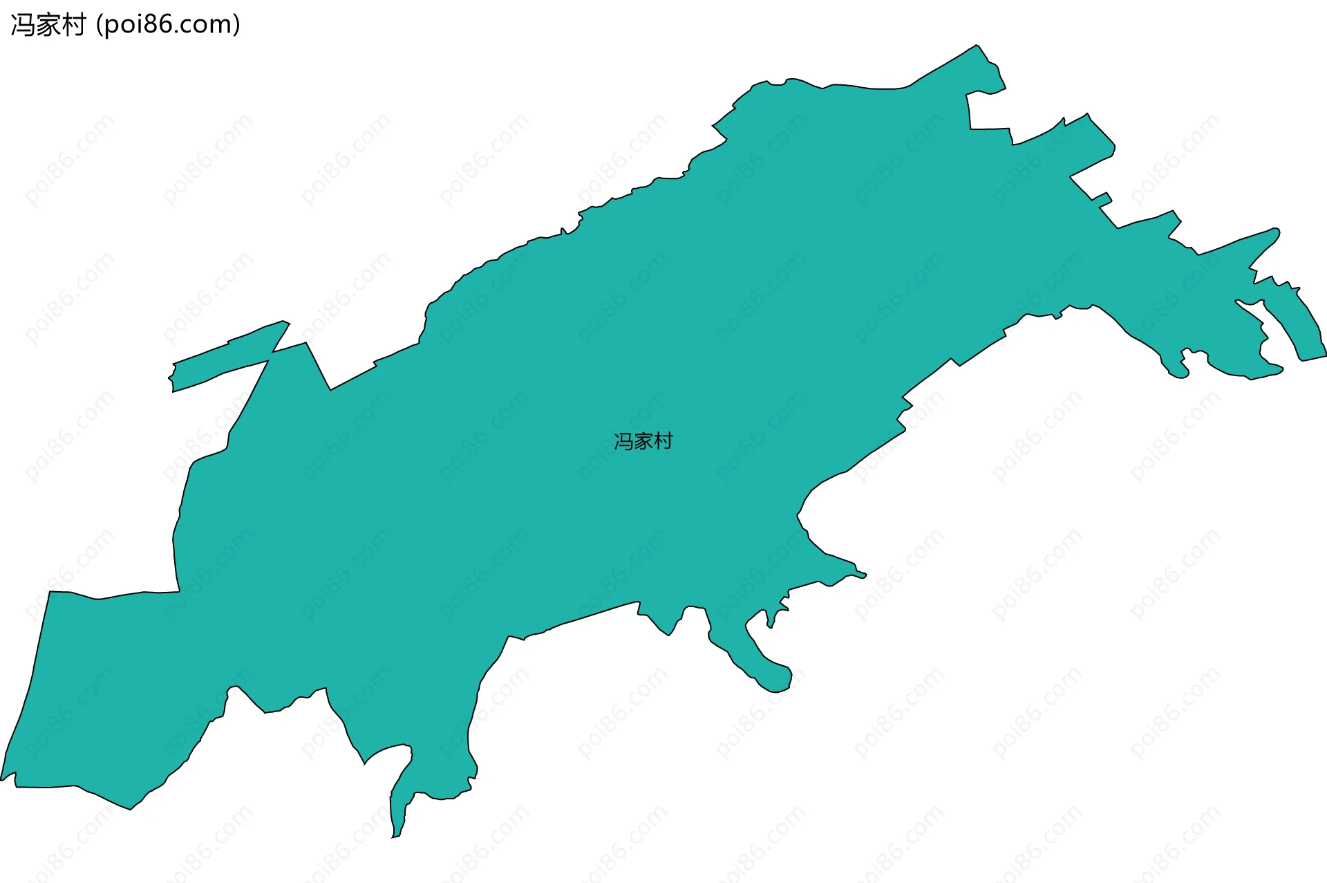 冯家村边界地图