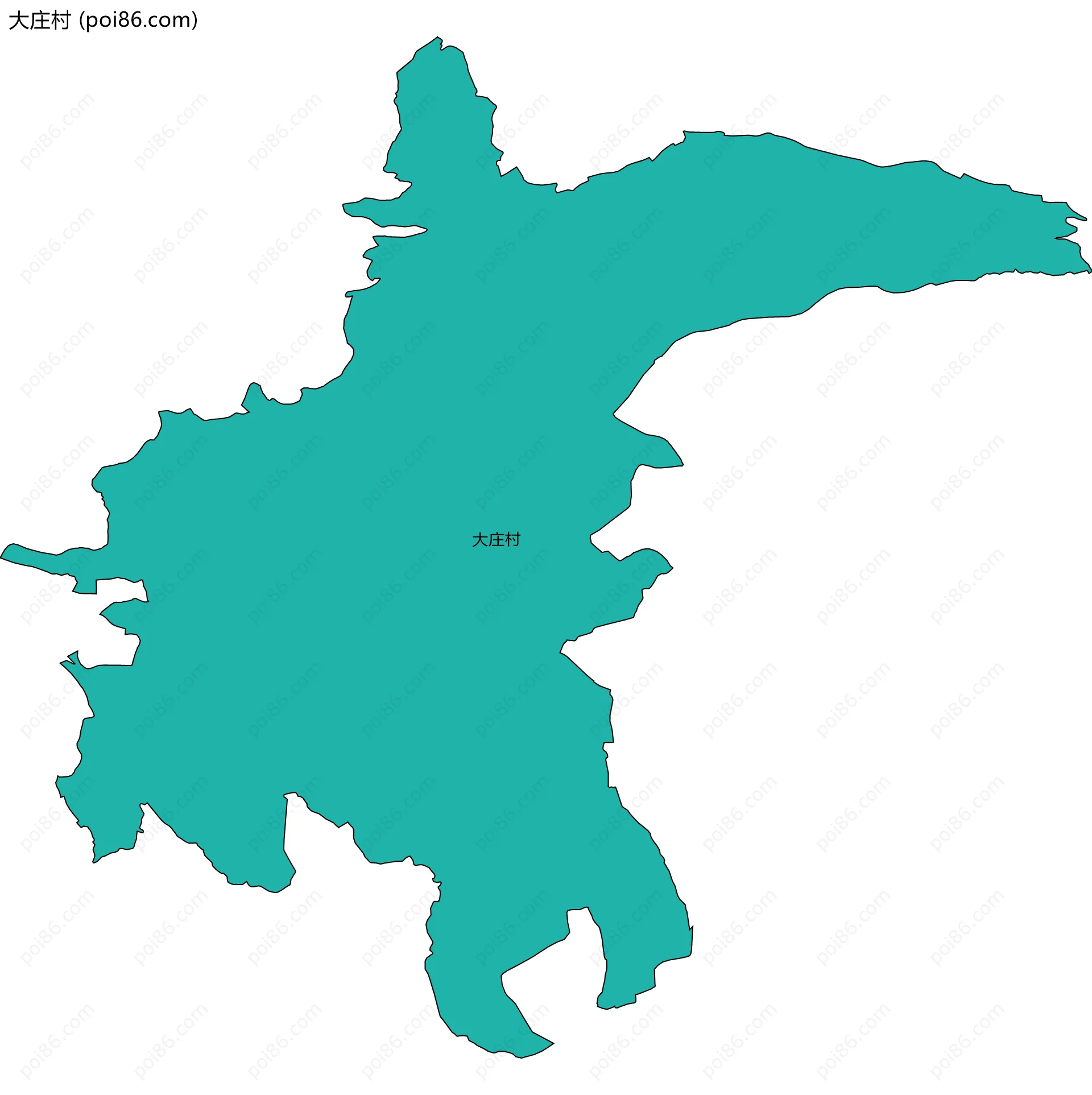 大庄村边界地图