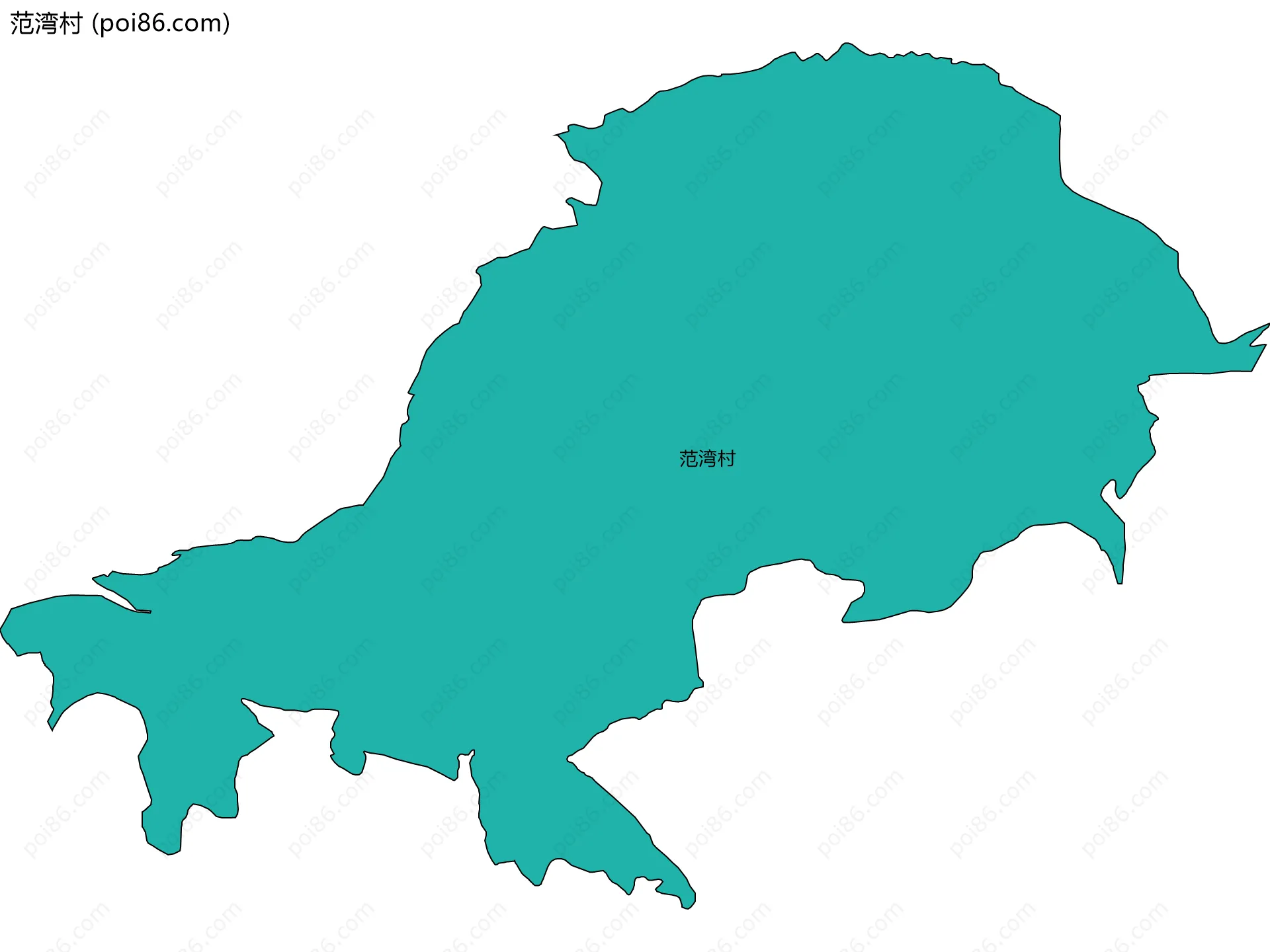 范湾村边界地图