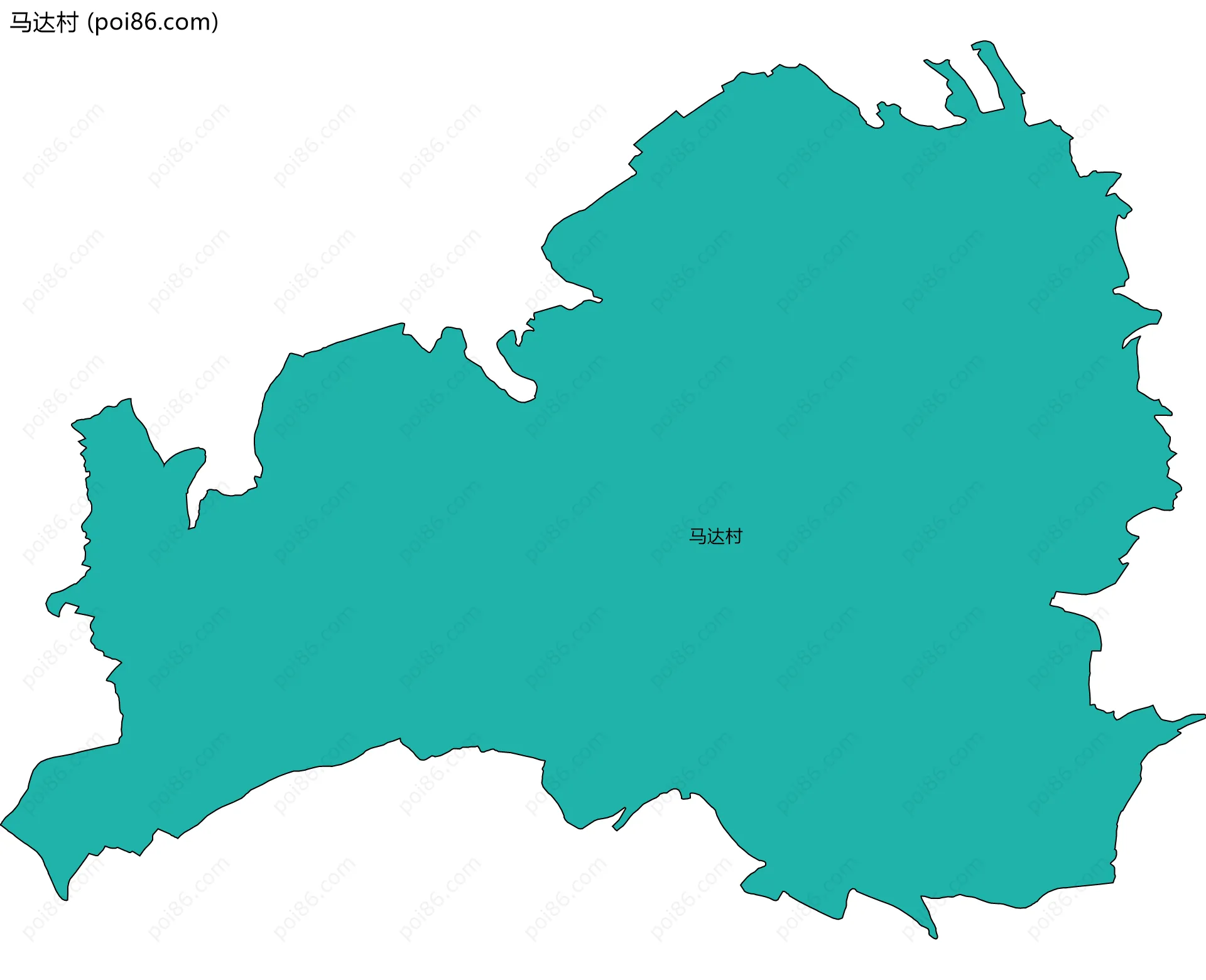 马达村边界地图