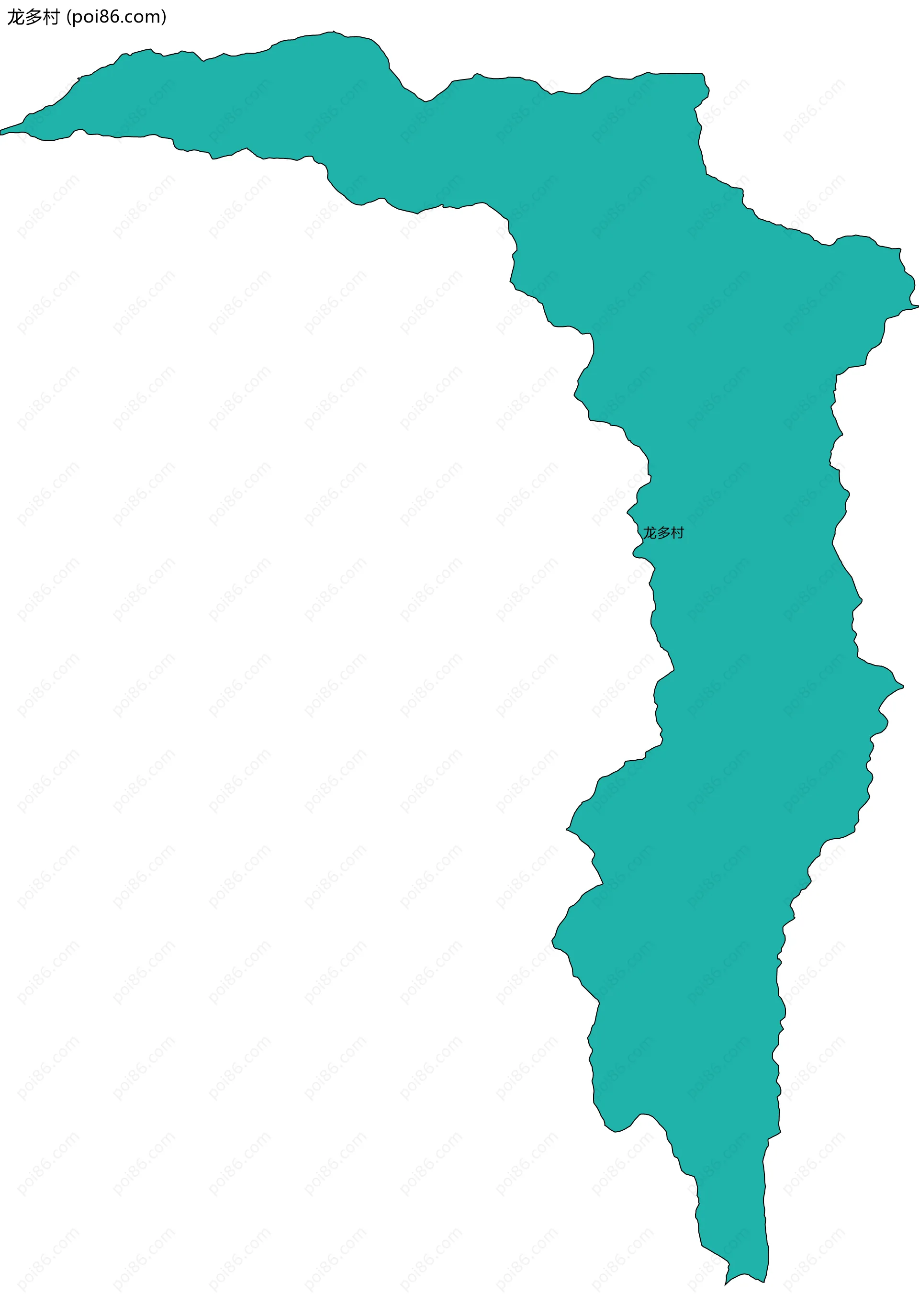 龙多村边界地图