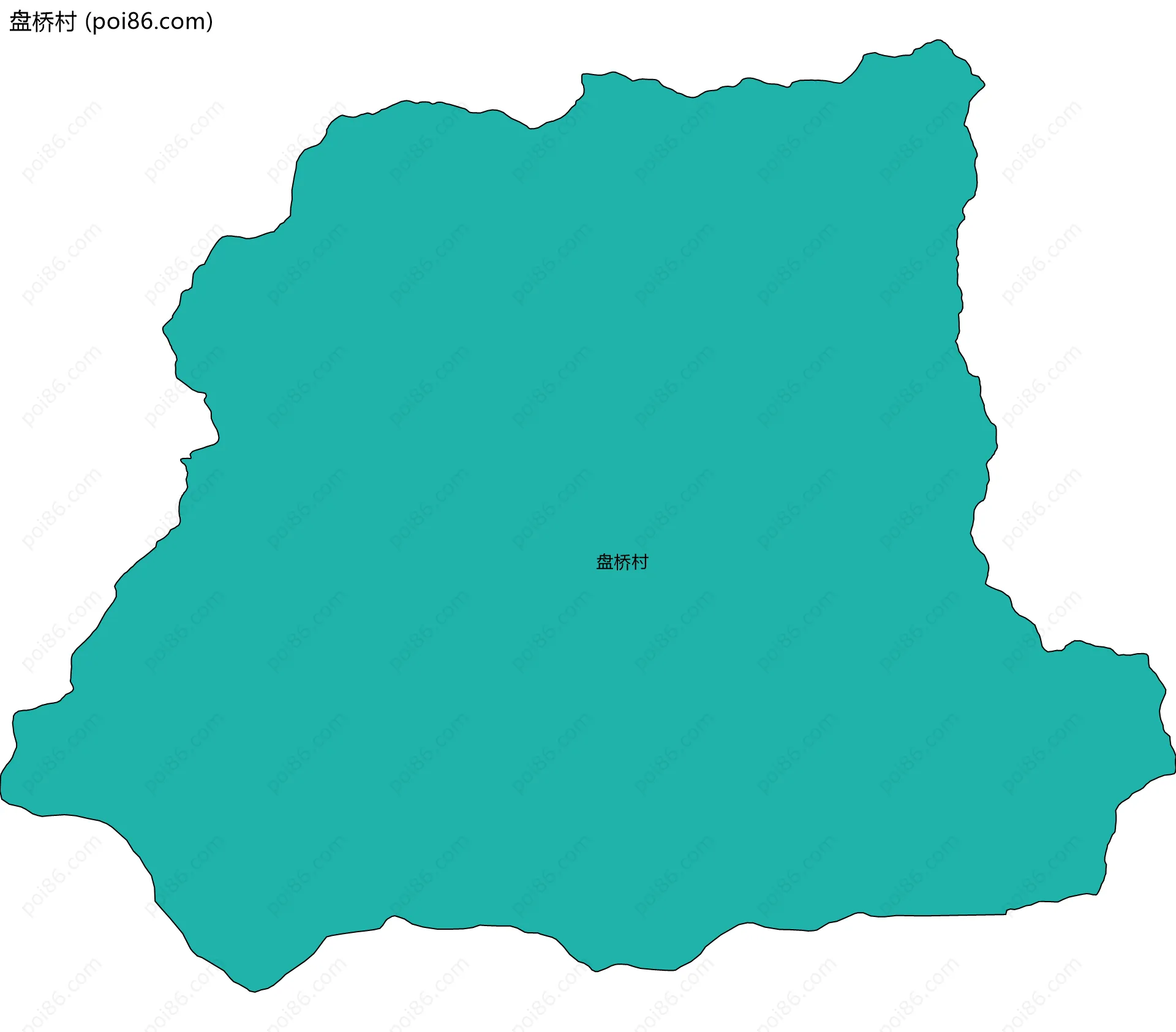 盘桥村边界地图