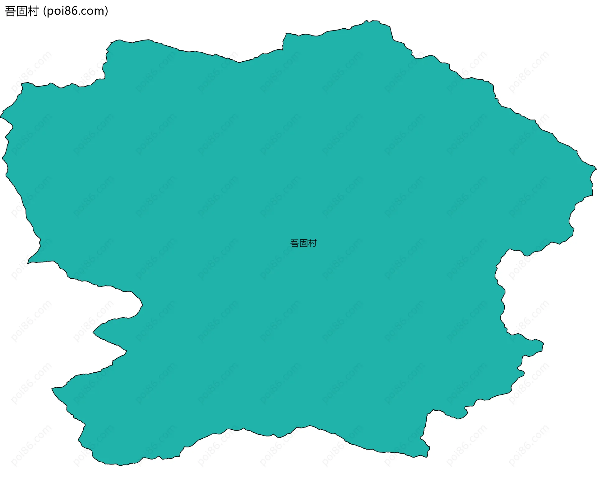 吾固村边界地图