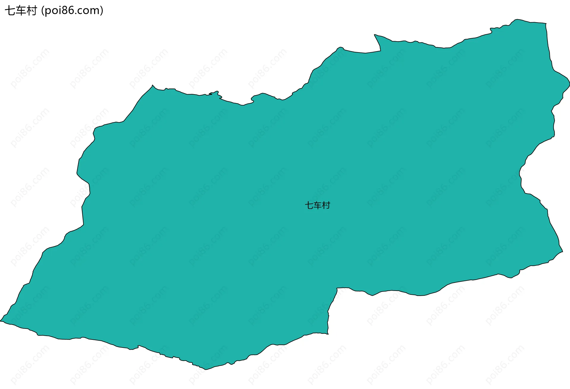 七车村边界地图