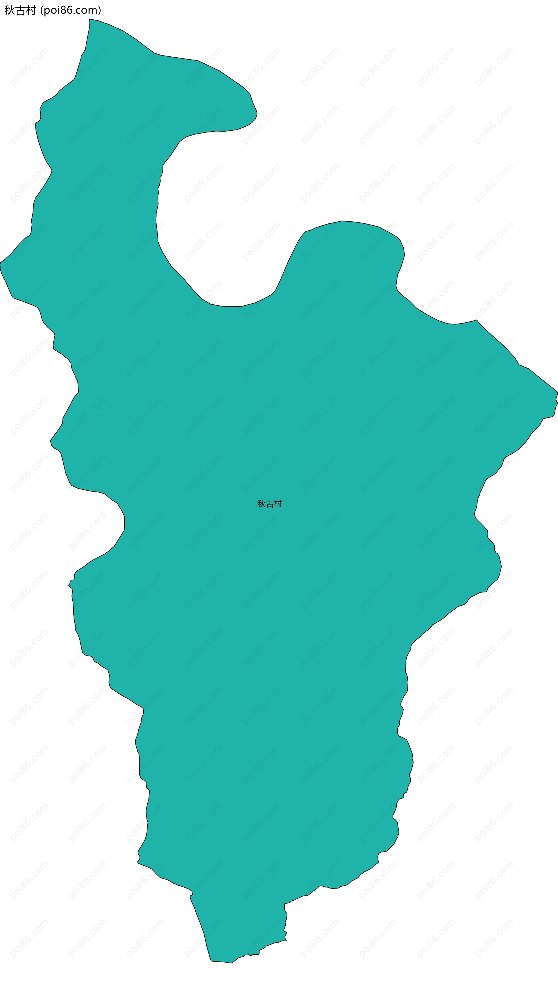 秋古村边界地图