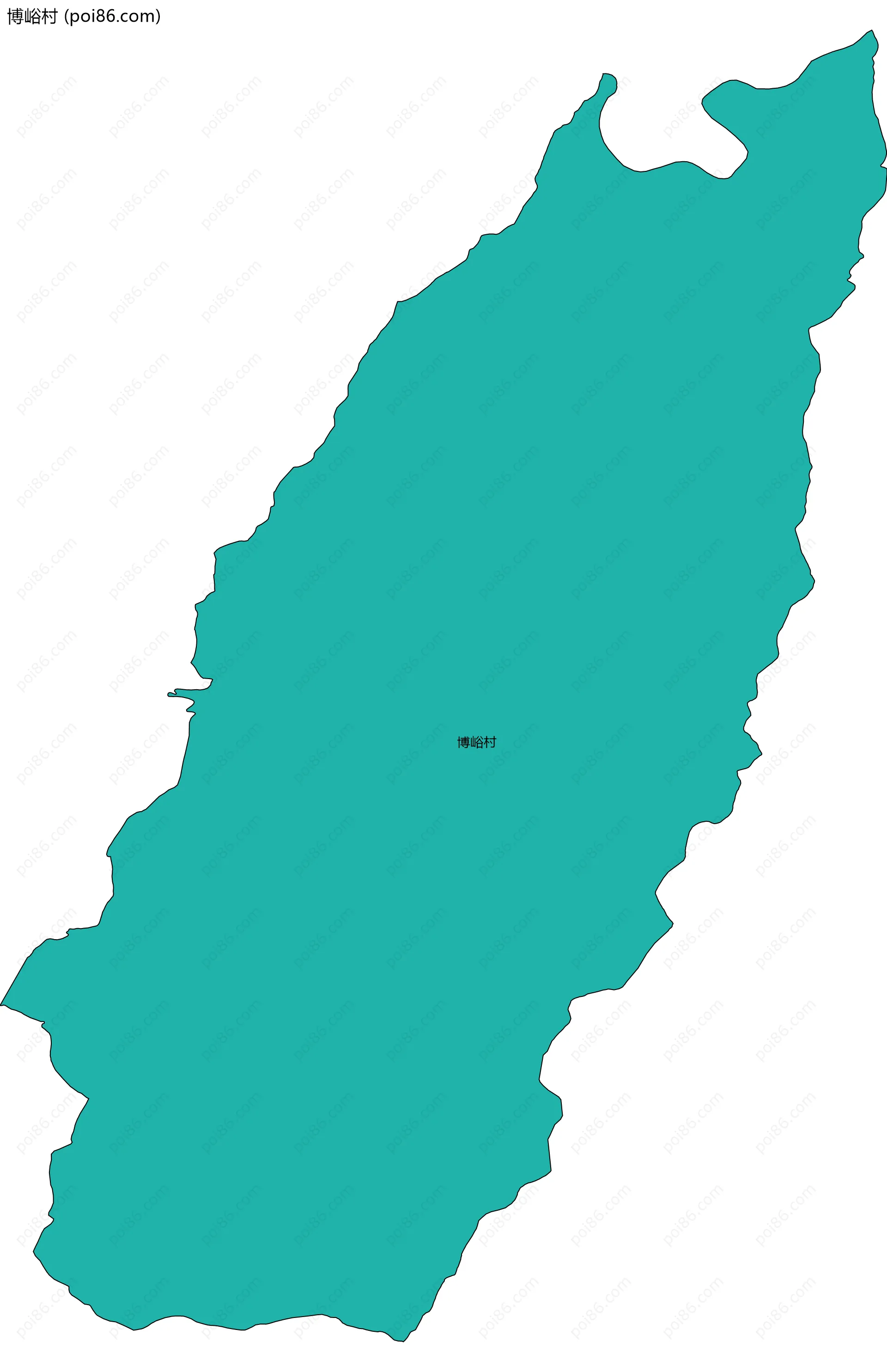 博峪村边界地图