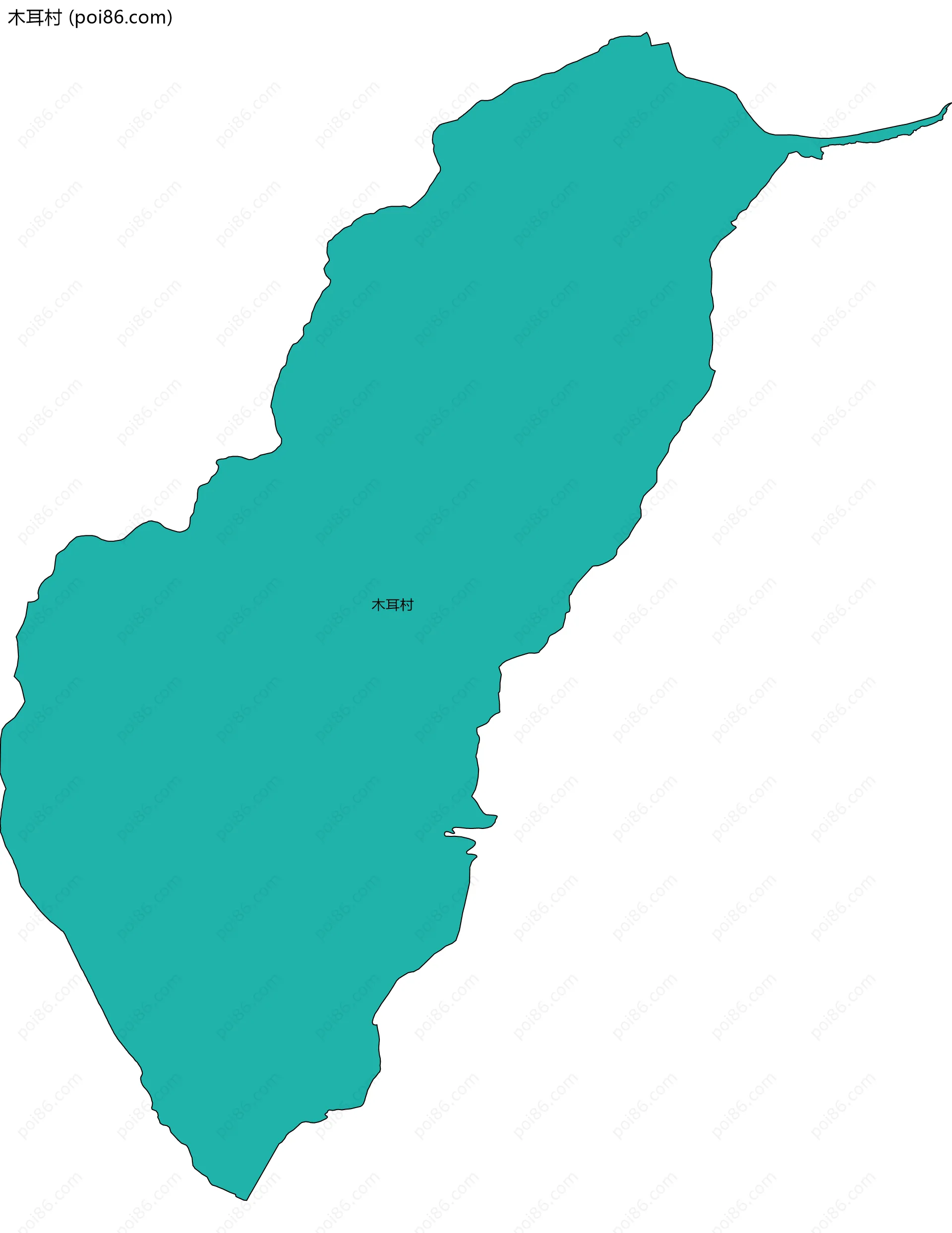 木耳村边界地图