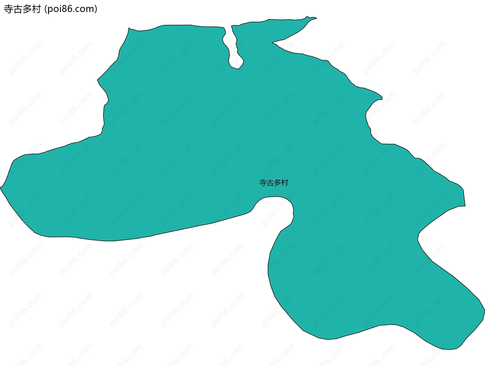 寺古多村边界地图