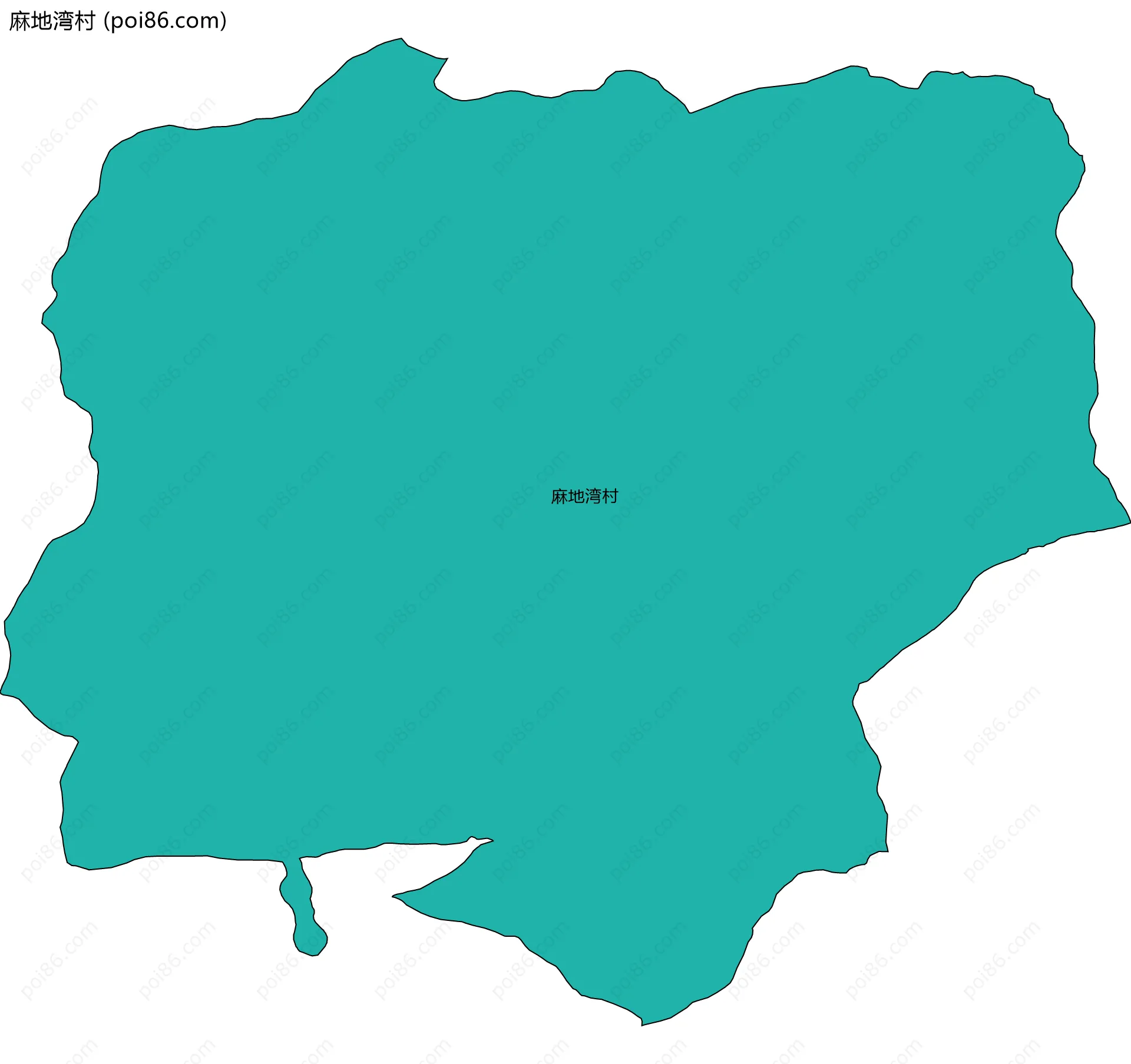 麻地湾村边界地图