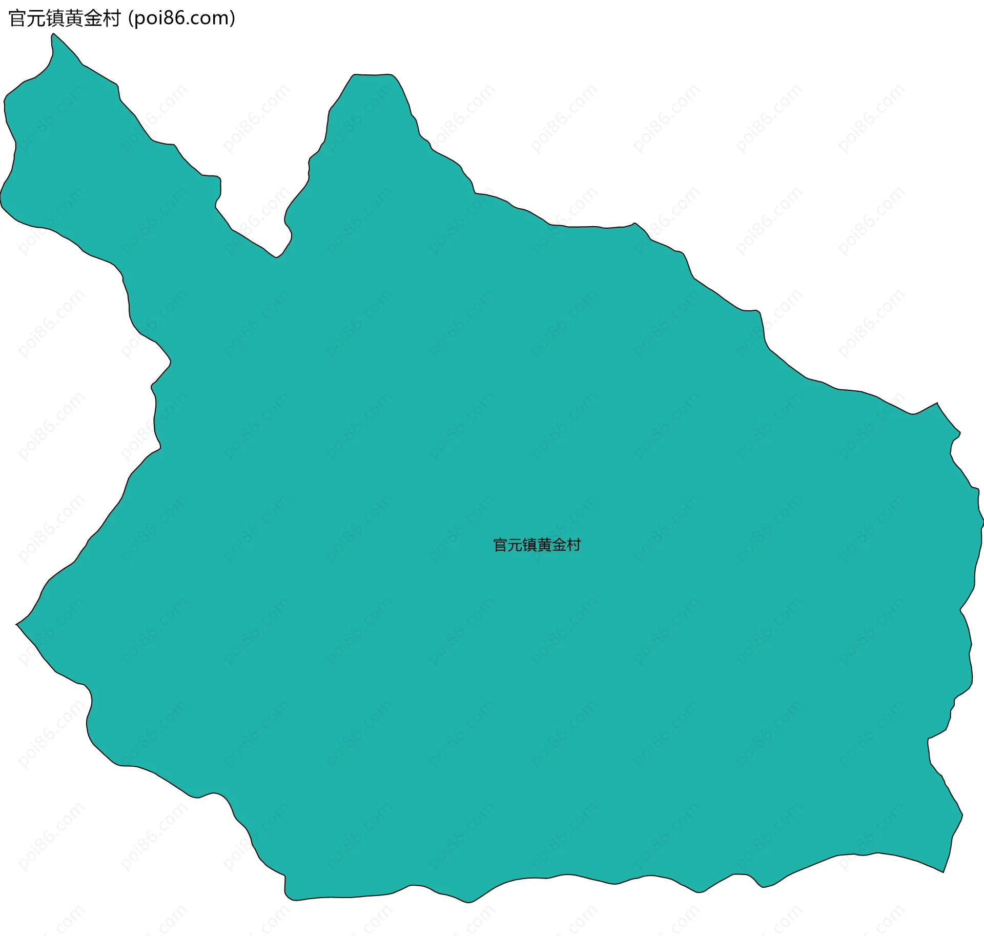 官元镇黄金村边界地图