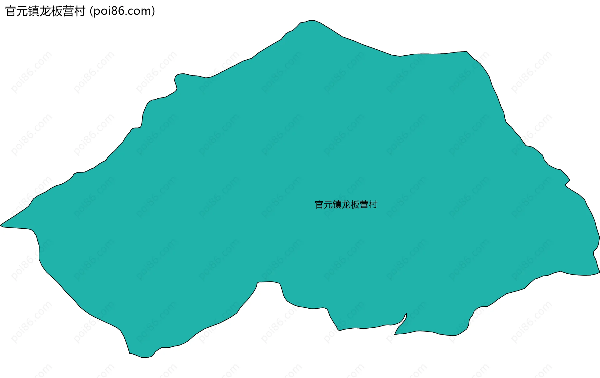 官元镇龙板营村边界地图
