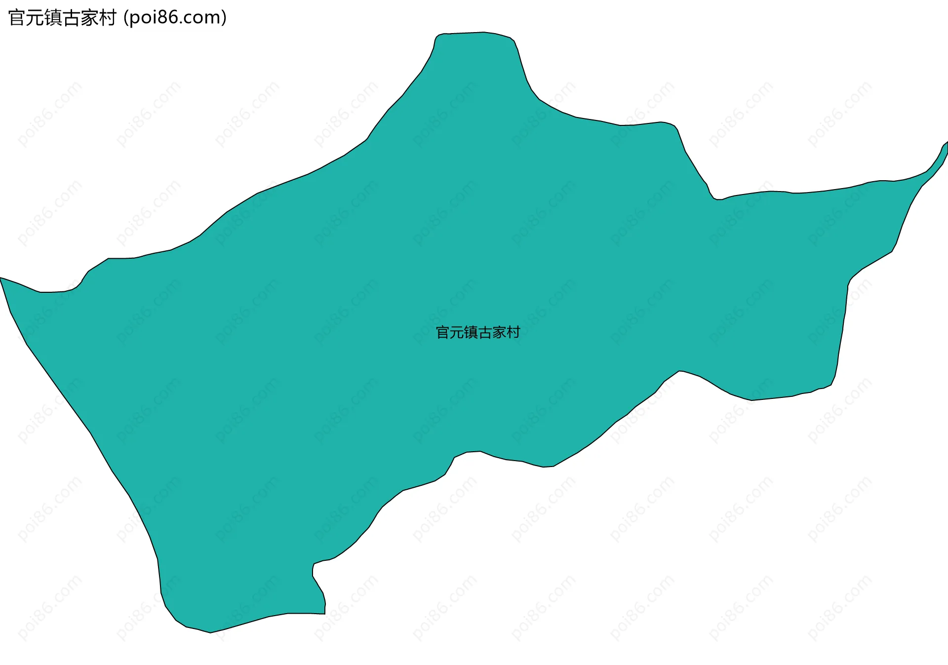 官元镇古家村边界地图