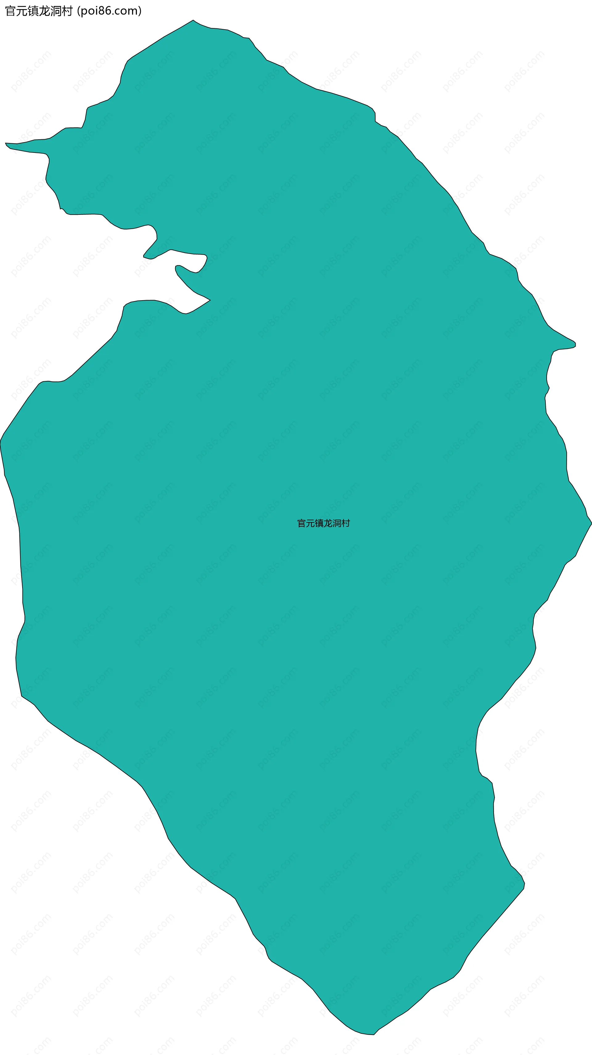 官元镇龙洞村边界地图