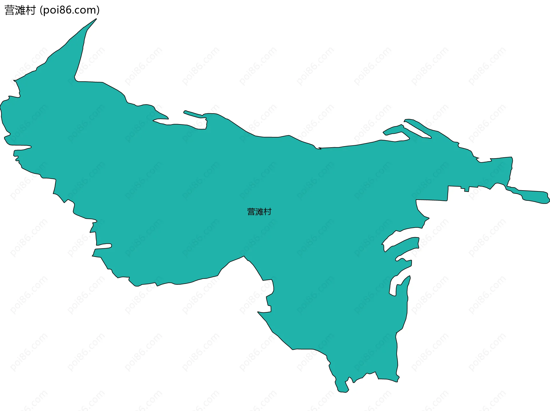 营滩村边界地图