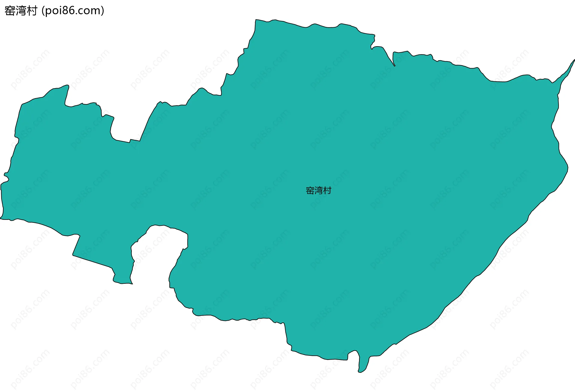 窑湾村边界地图