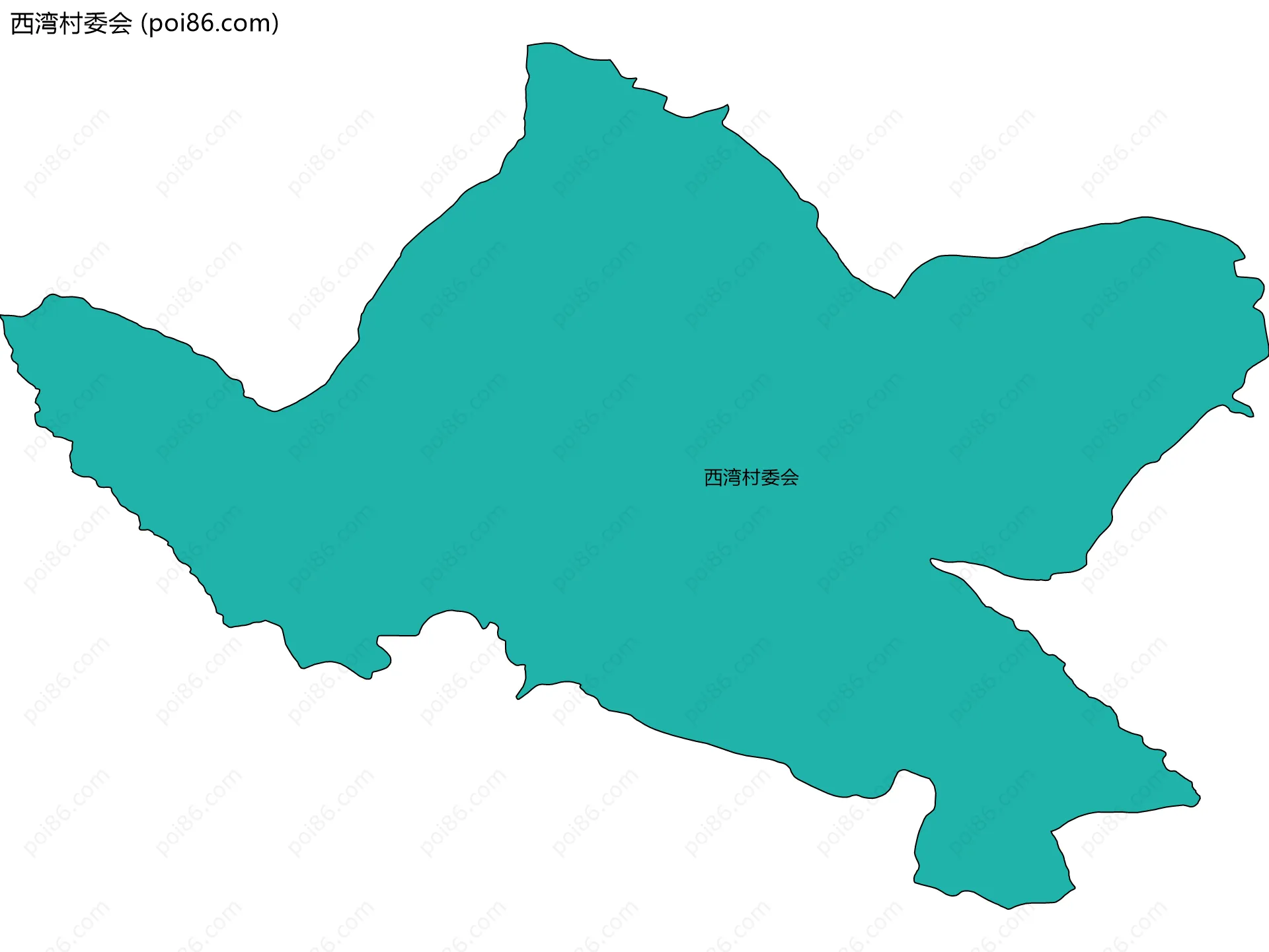 西湾村委会边界地图