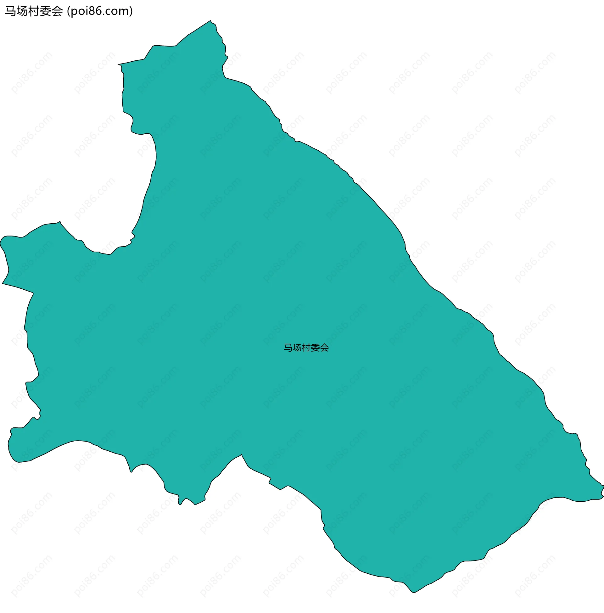 马场村委会边界地图