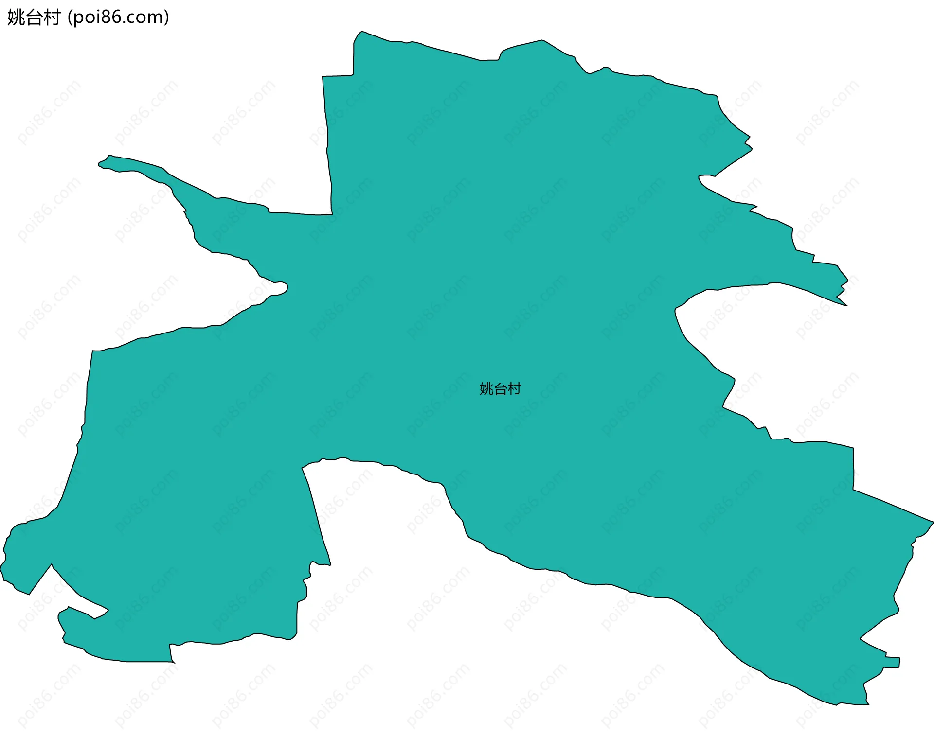 姚台村边界地图