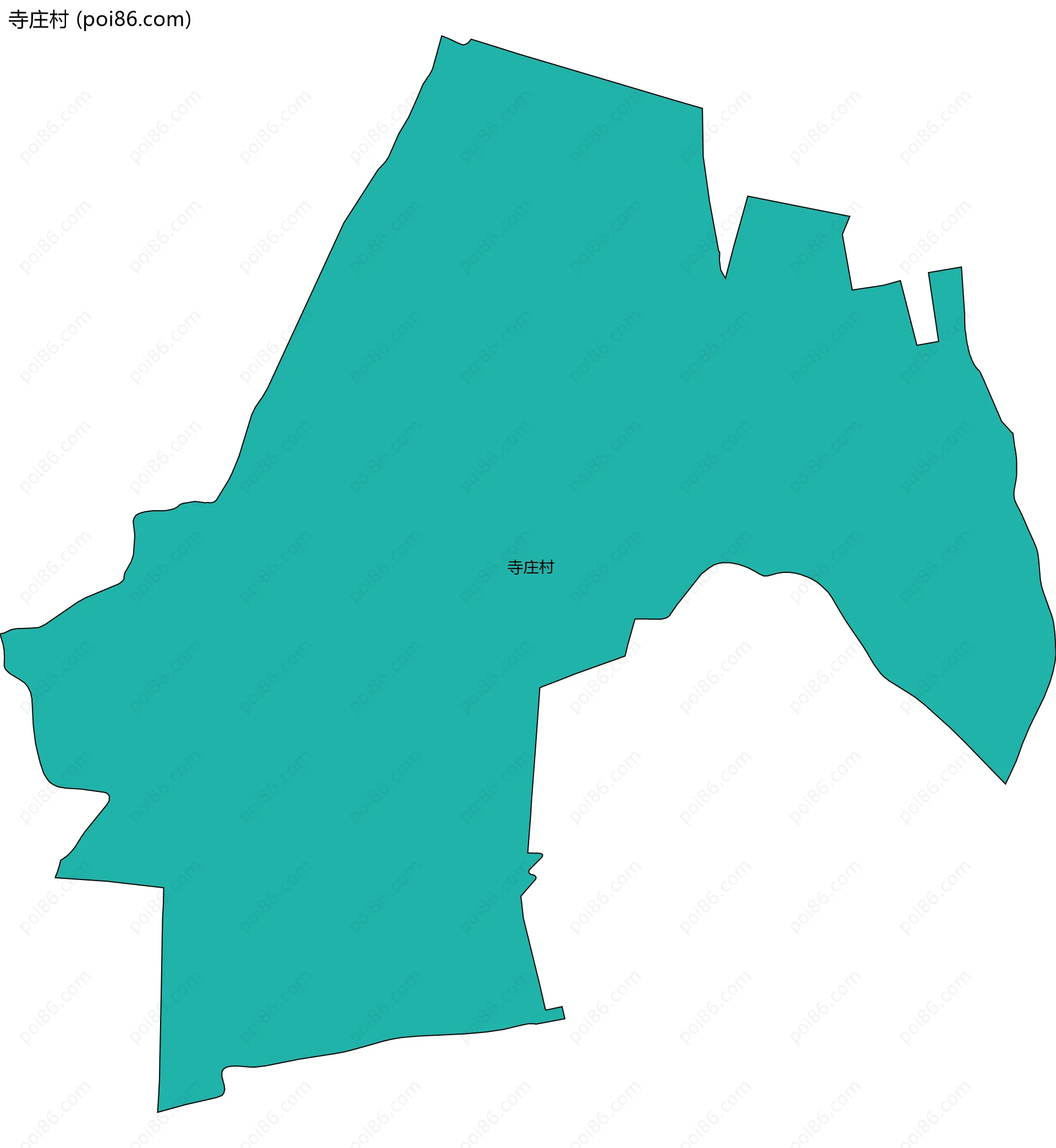 寺庄村边界地图