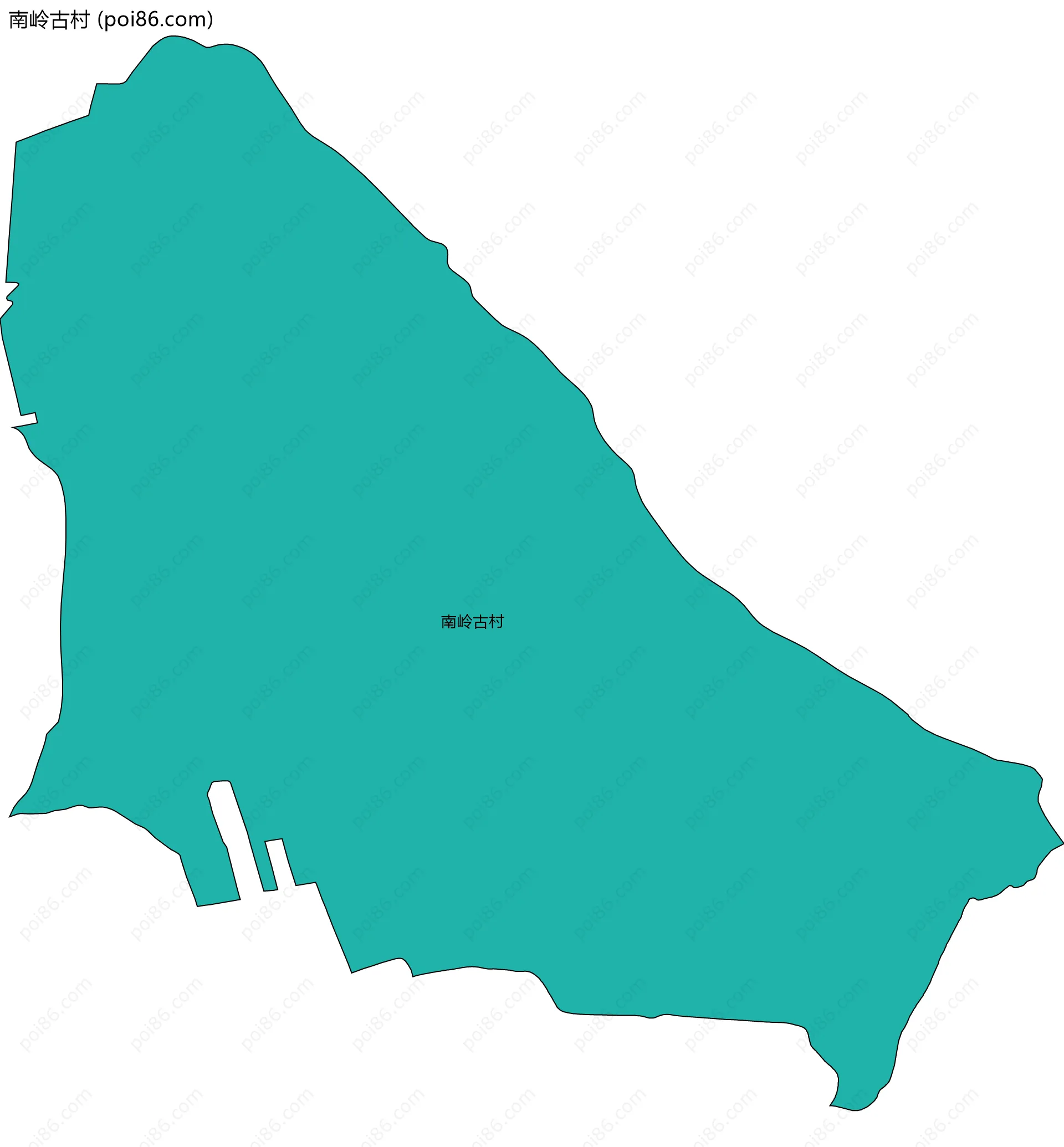 南岭古村边界地图