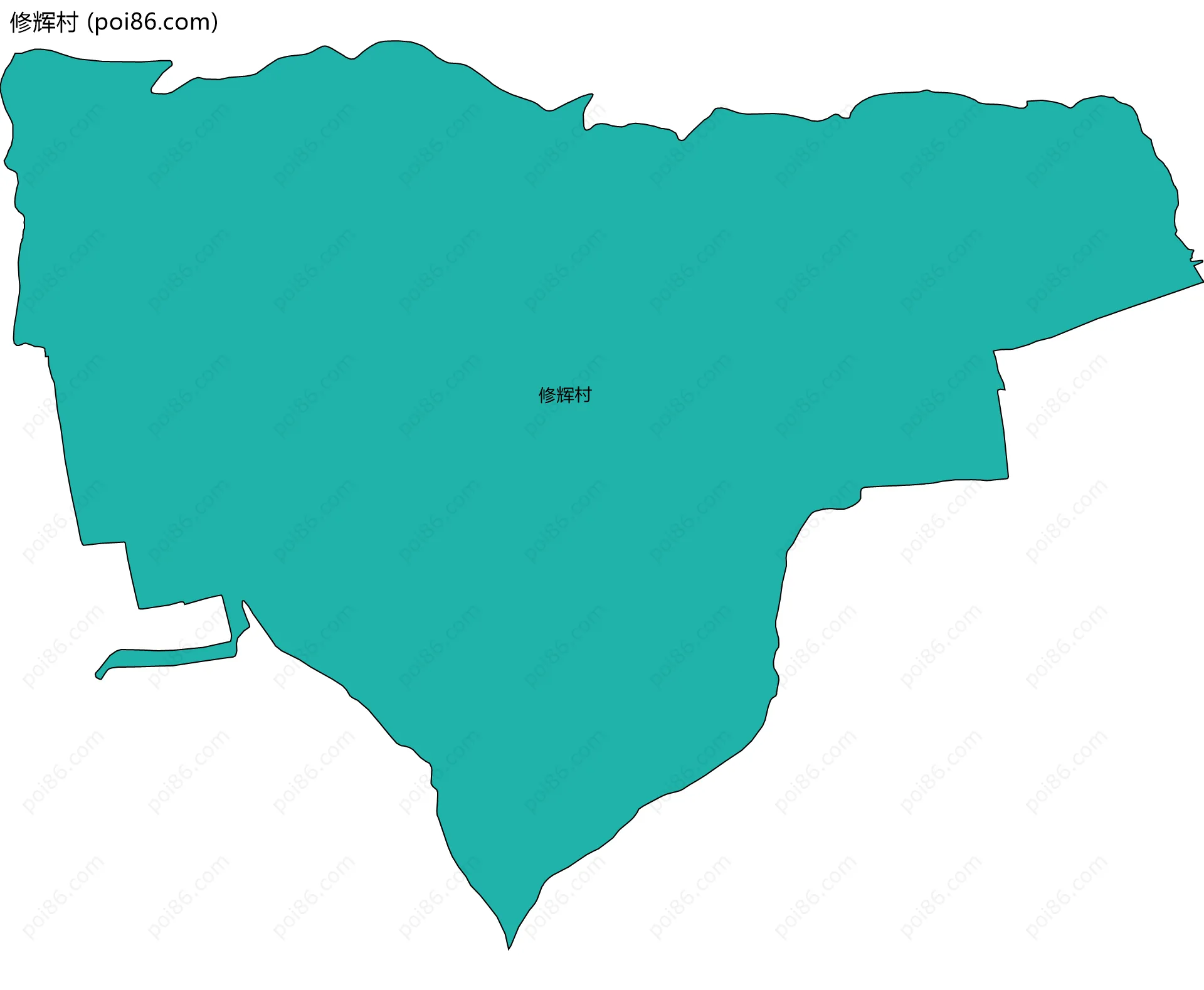 修辉村边界地图