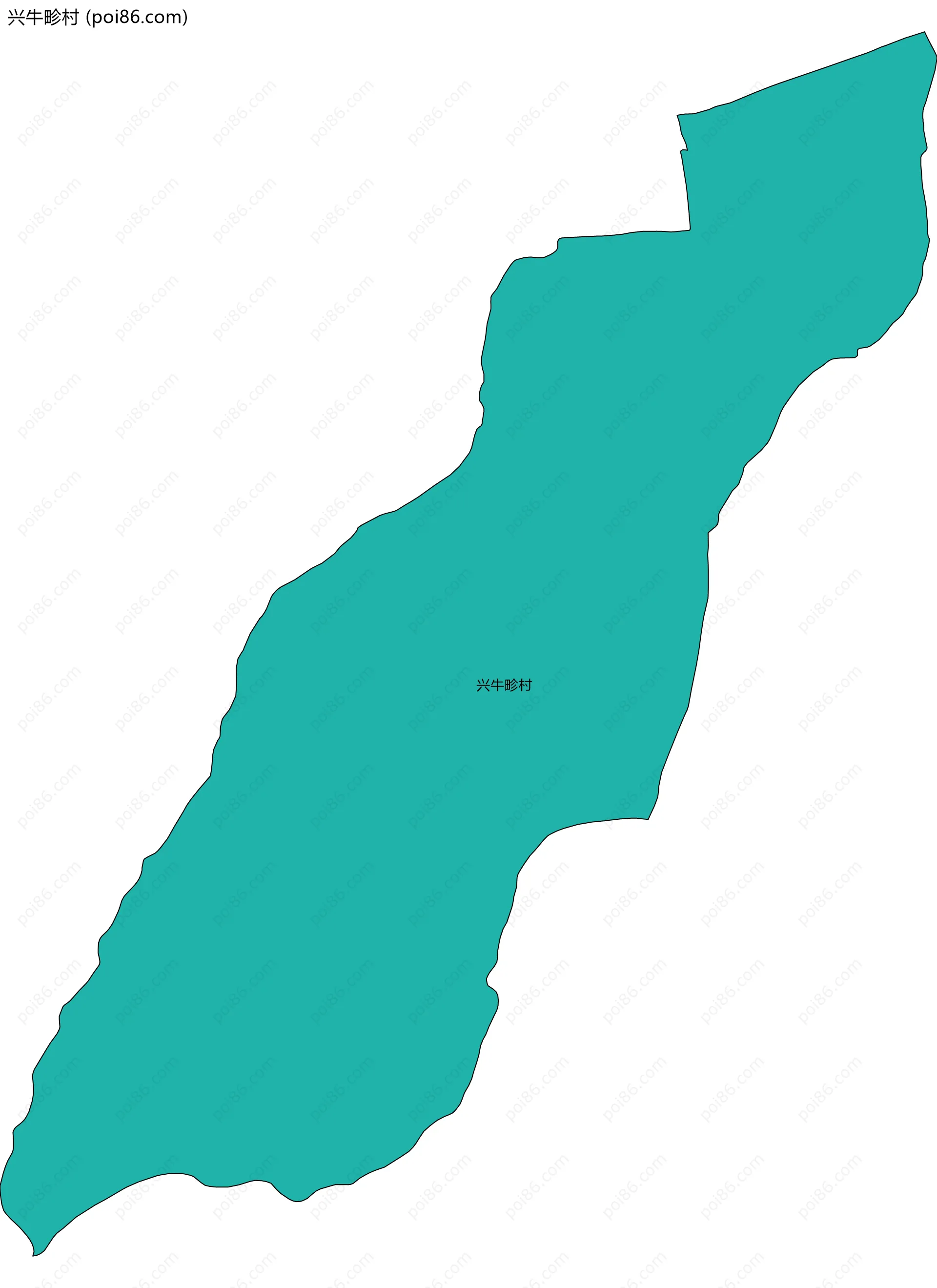 兴牛畛村边界地图