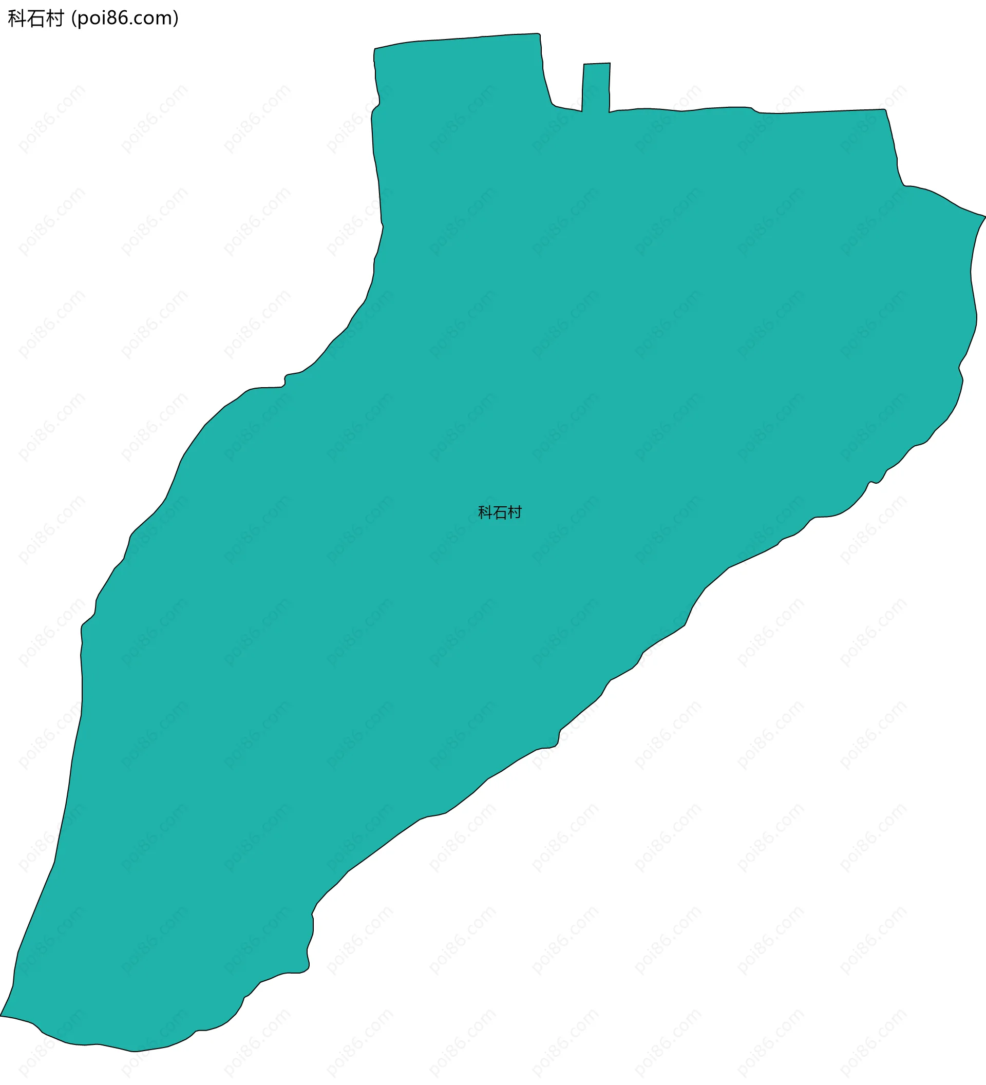 科石村边界地图