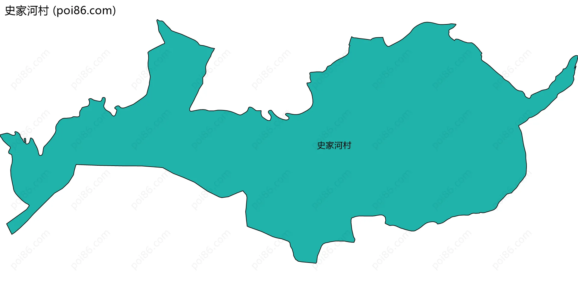 史家河村边界地图