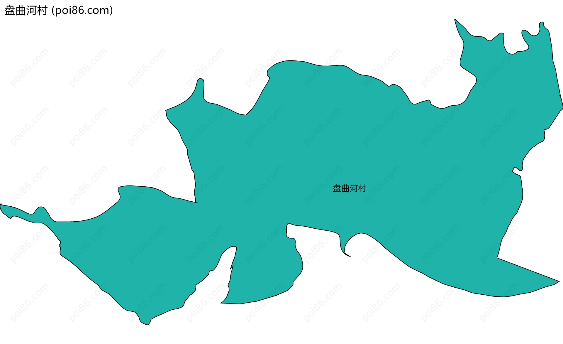 盘曲河村边界地图