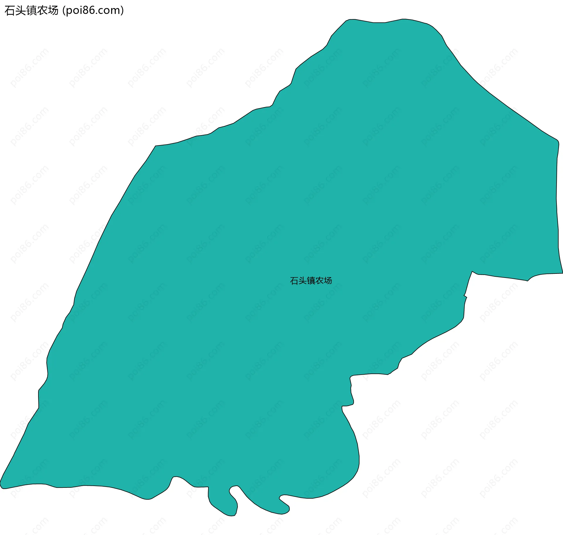 石头镇农场边界地图