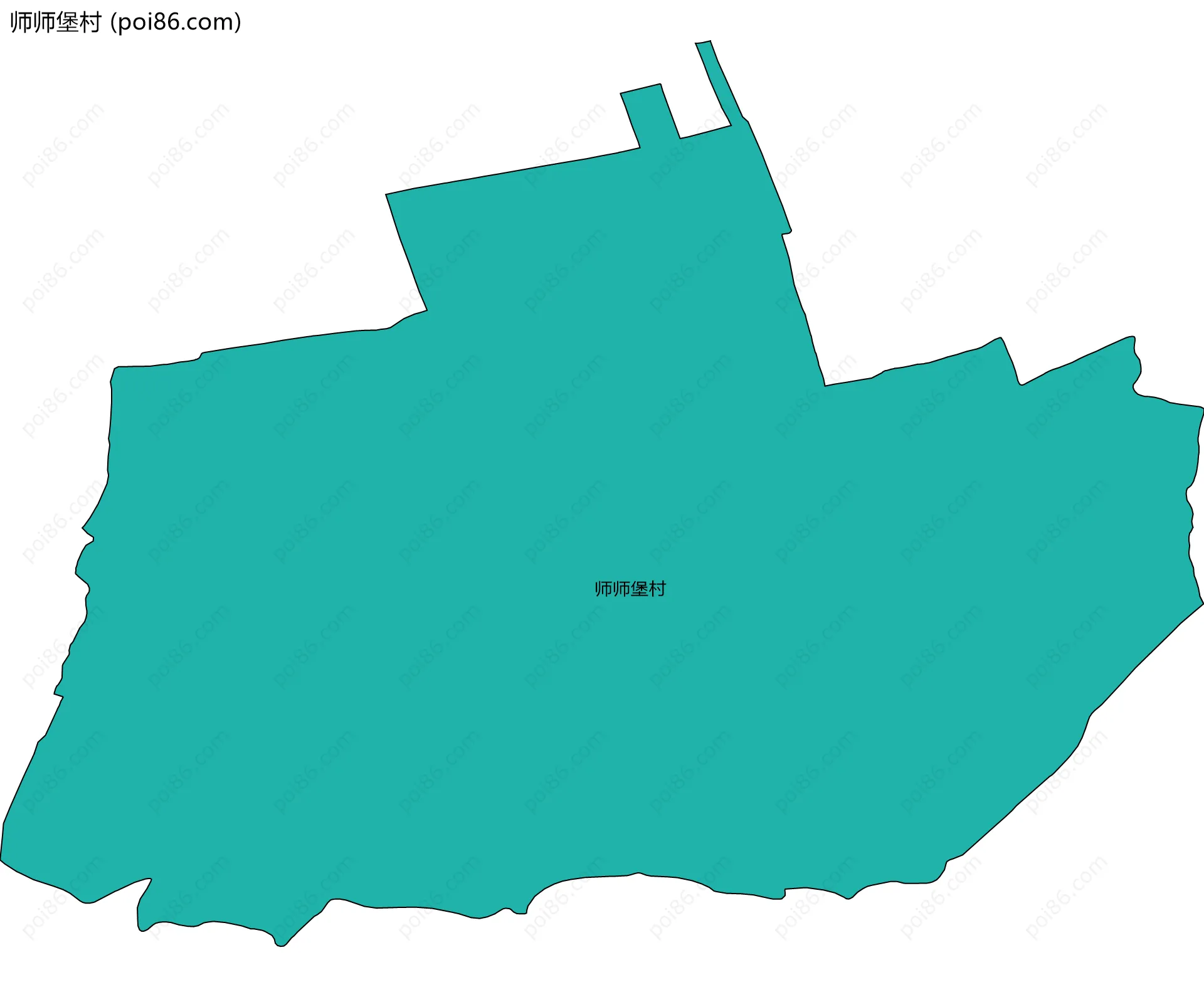 师师堡村边界地图
