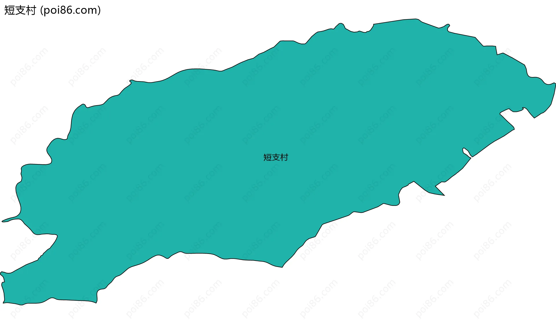 短支村边界地图